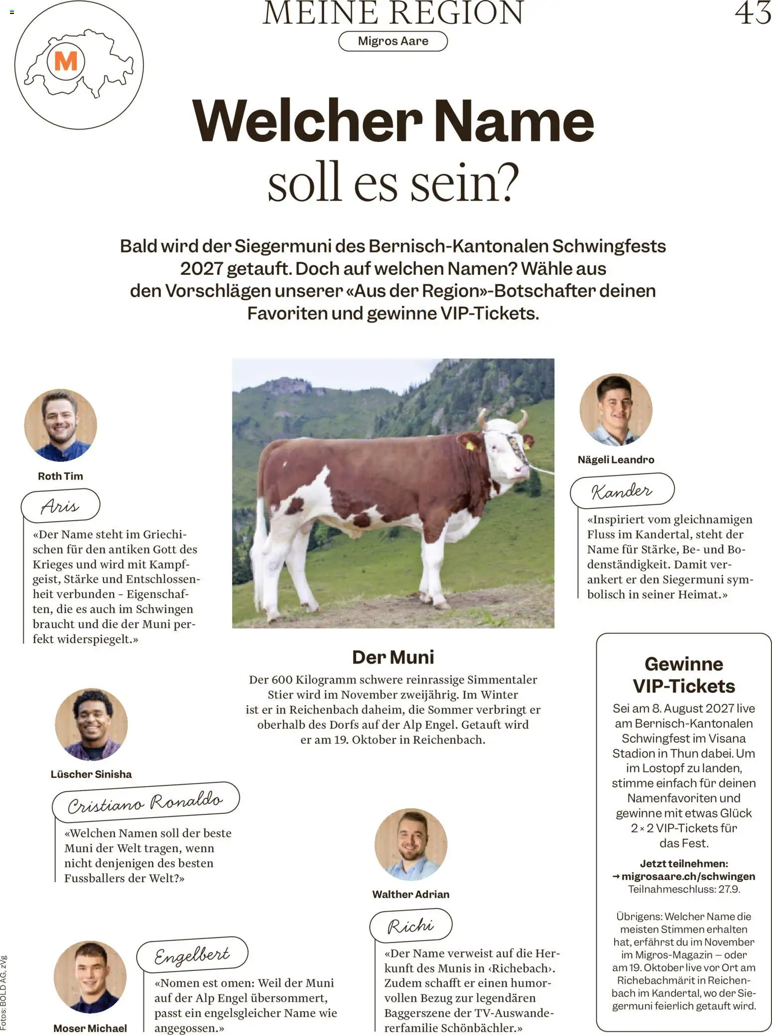 Migros aktionen Magazin – gültig ab 16.09.2026 | Seite: 43