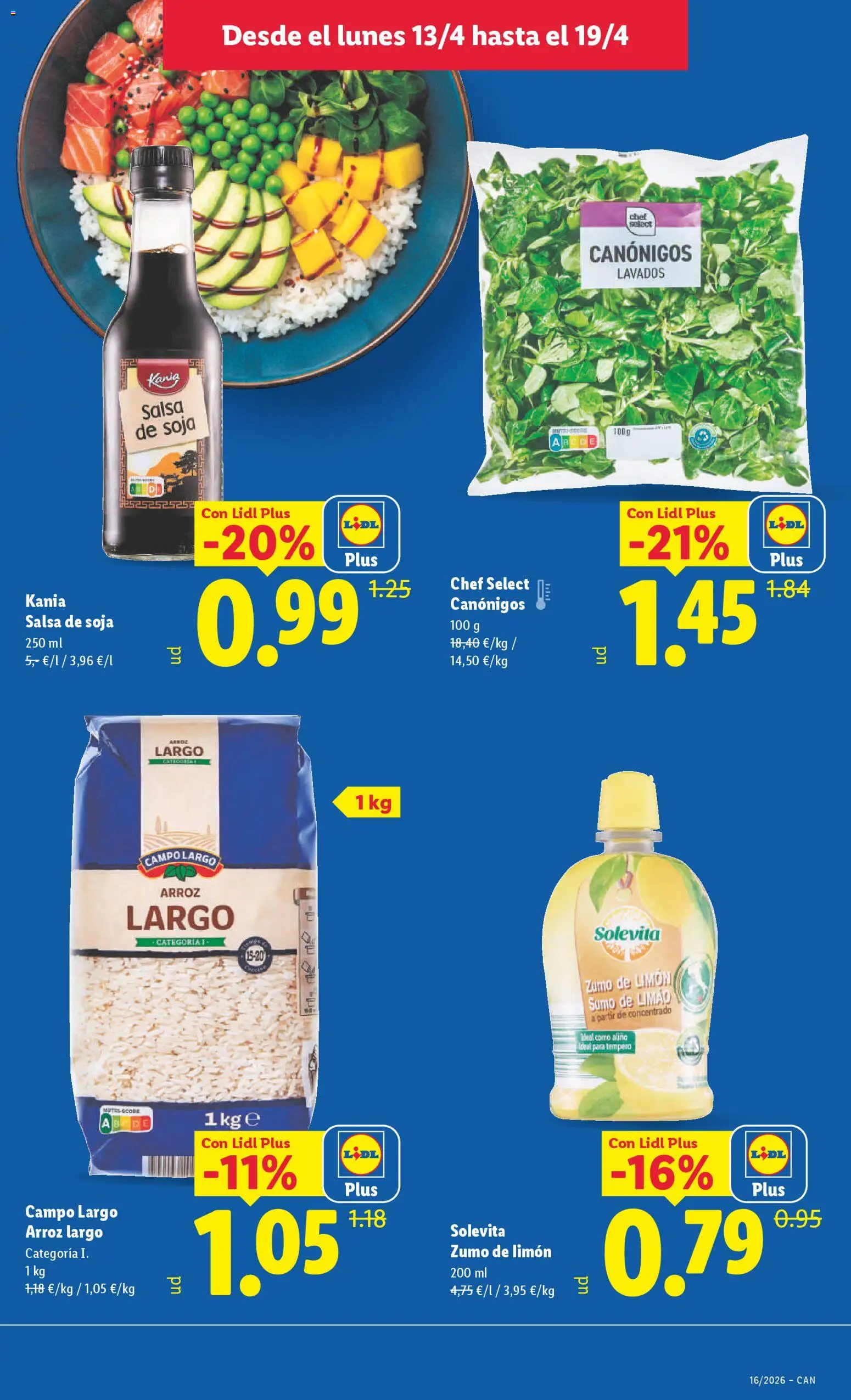 Lidl Canarias │ válido desde el 13.04.2026 | Página: 17 | Productos: Arroz, Ροζ πιπέρι