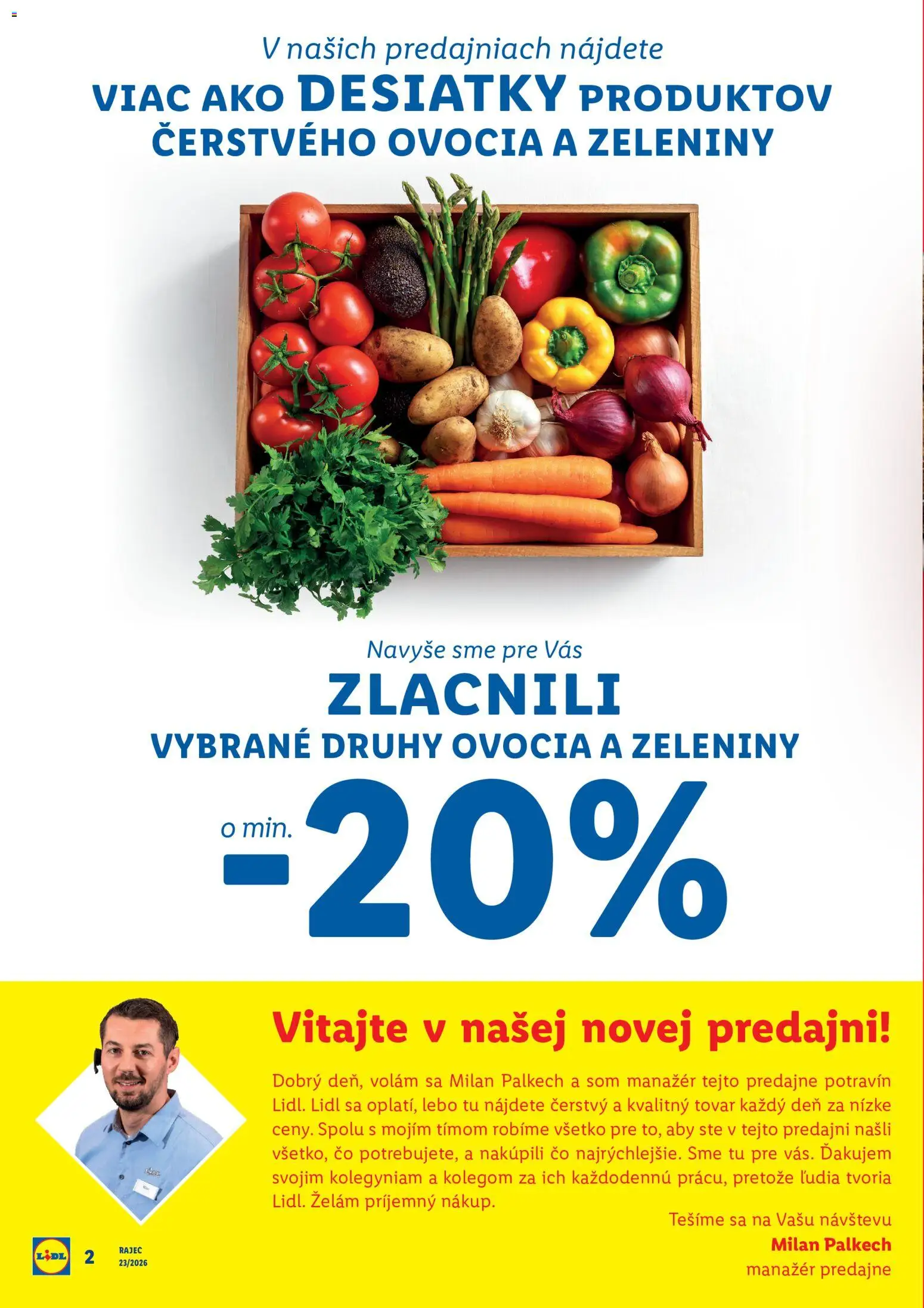 Nové Lidl akcie – leták je platný od 01.06.2026 | Strana: 2 | Produkty: Rajec