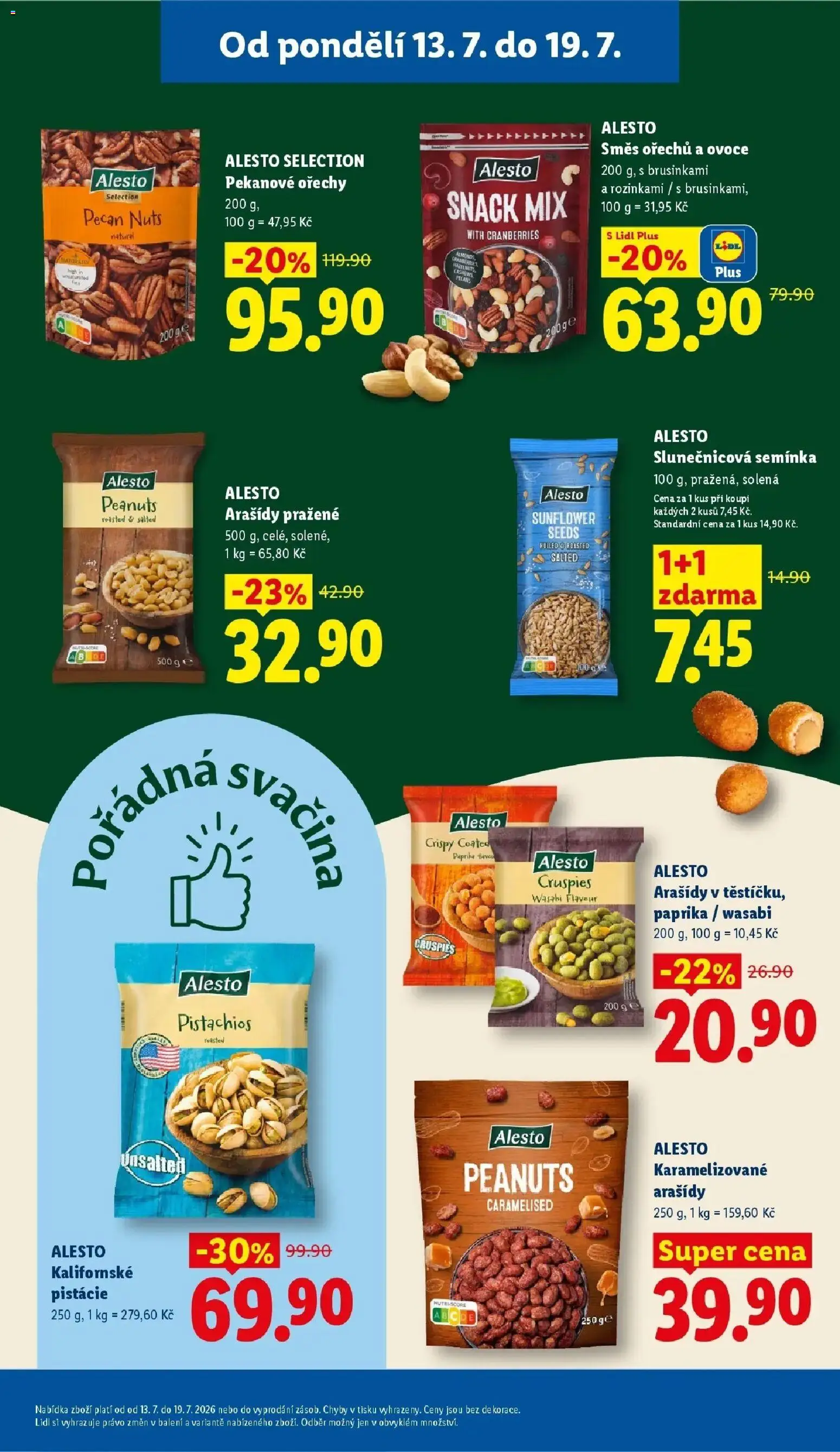 Lidl aktuální leták od 16.07.2026 | Strana: 3 | Produkty: Wasabi, Arašídy, Směs ořechů, Semínka