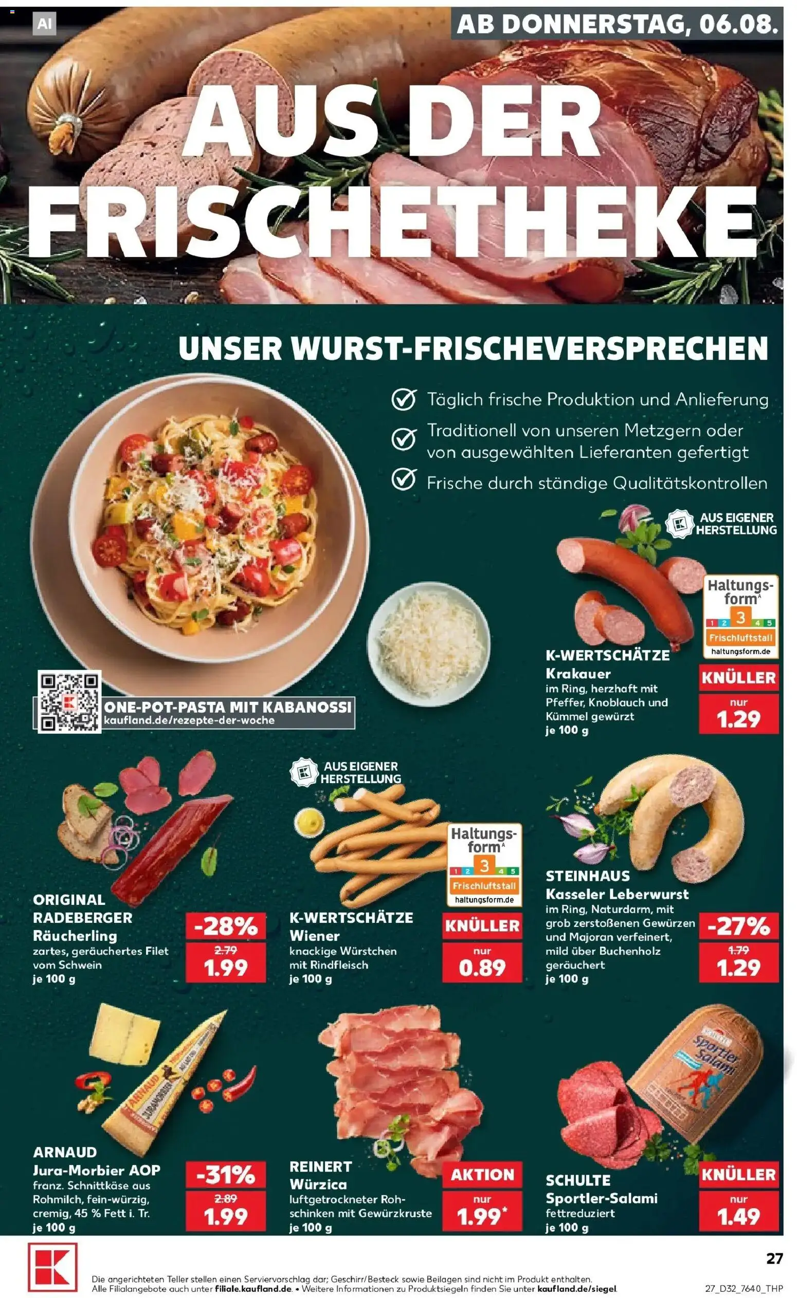 Kaufland Prospekt Wülfrath – gültig ab 03.08.2026 | Seite: 36 | Produkte: Jura, Knoblauch, Schinken, Rindfleisch