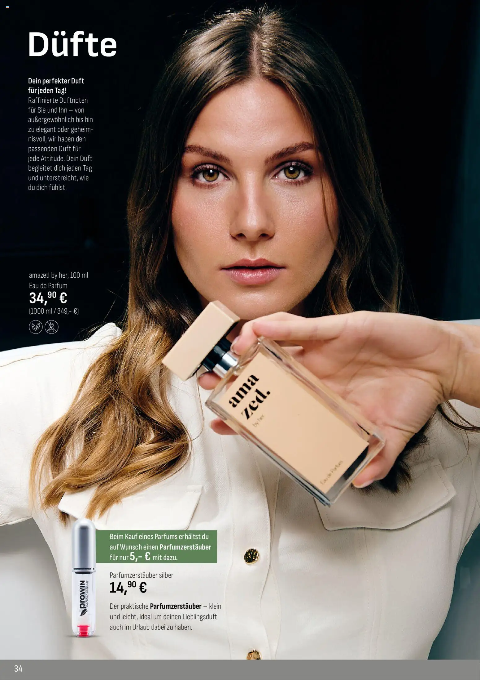 Katalog ProWin New Wellness April / September 2026 – gültig ab 01.04.2026 | Seite: 34 | Produkte: Parfüm, Duft, Eau de Parfum