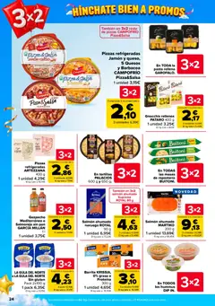 Vista previa Pizzas refrigeradas Jamón y queso, 5 Quesos y Barbacoa CAMPOFRÍO Pizza&Salsa, Pizzas refrigeradas válido desde el 24/09/2026 | Página: 24 | Productos: Jamón, Hummus, Salmón, Salmón ahumado