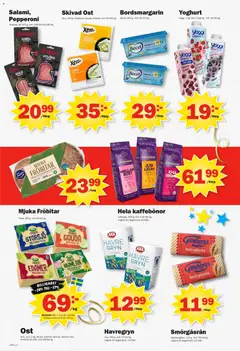 Pekås erbjudanden - Förhandsvisning av reklamblad från butik Pekås aktuell från 28/09/2026 | Sida: 2 | Produkter: Frukt, Havregryn, Salami, Skivad ost