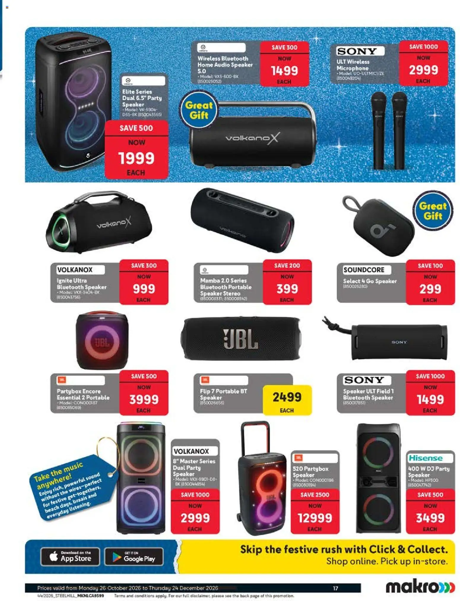 New Makro catalogue – valid from 26/10/2026 | Page: 17 | Products: Audio, Microphone, Speaker