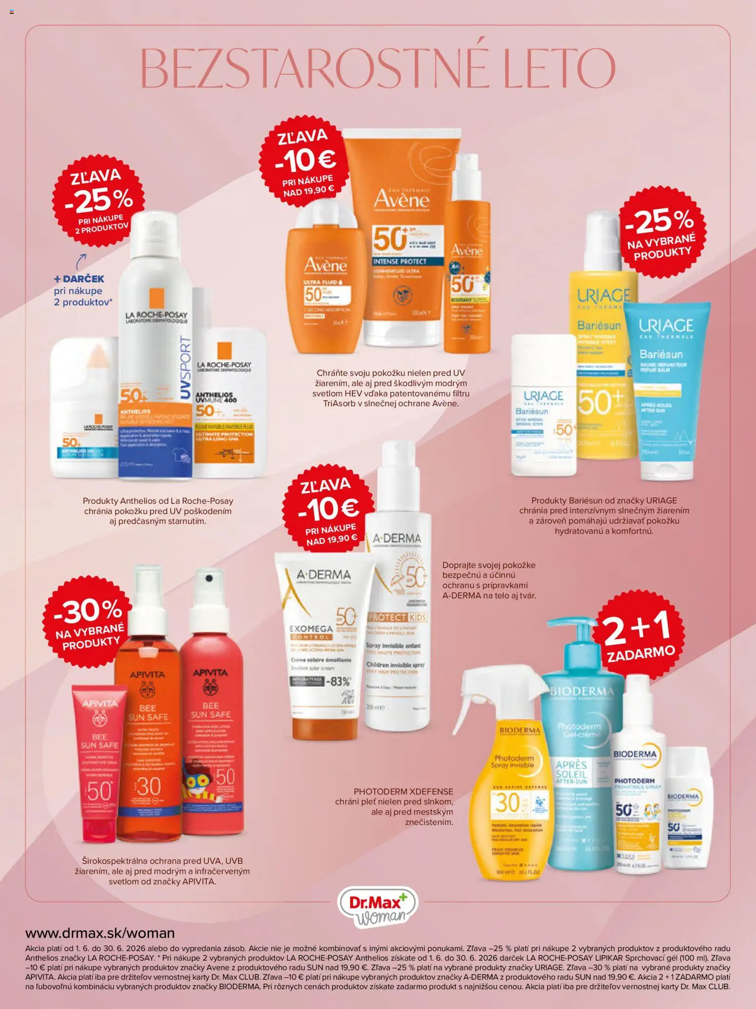 Nové Dr. Max akcie – leták je platný od 01.06.2026 | Strana: 9 | Produkty: Avene, Bioderma