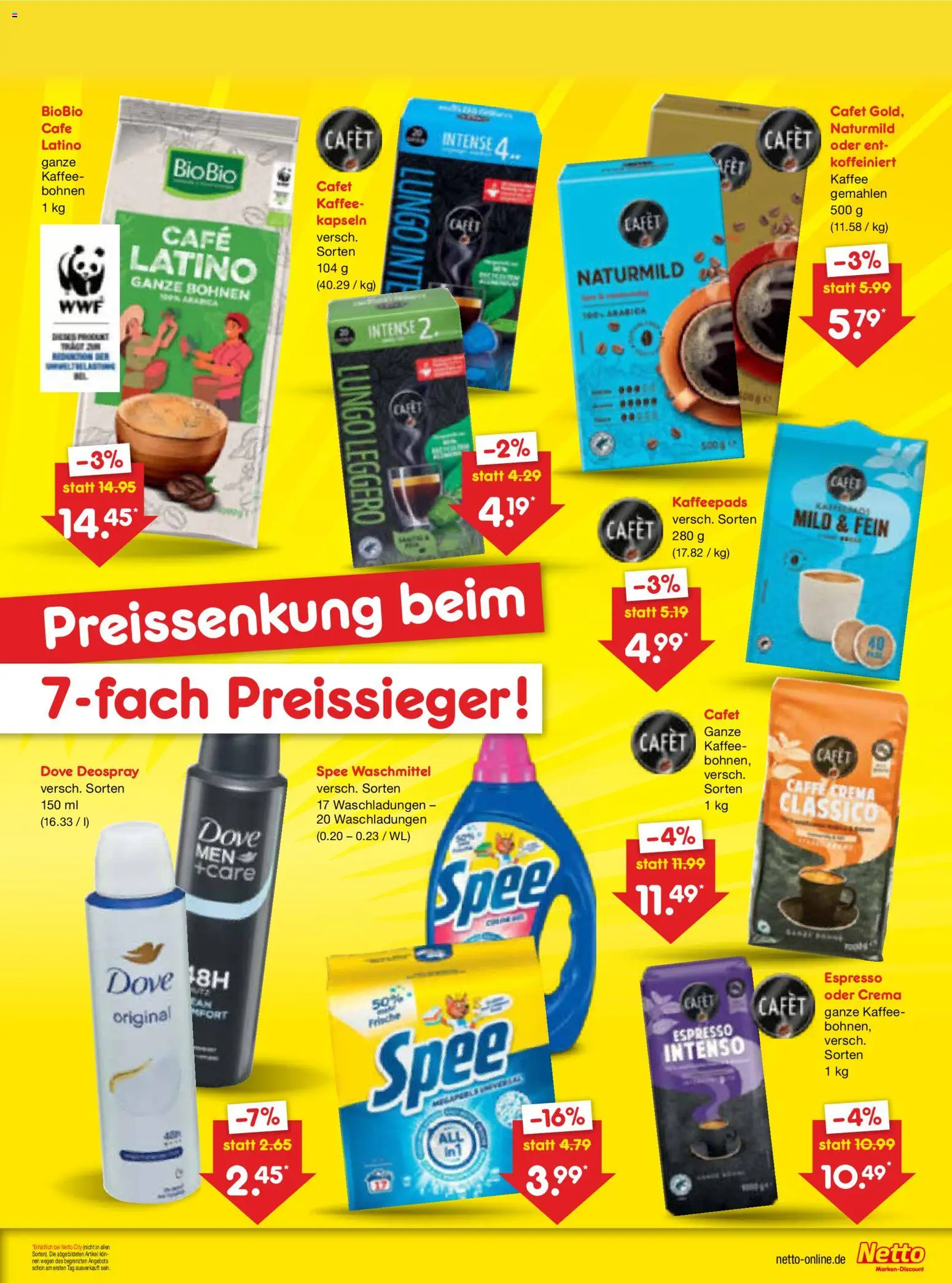 Netto Marken-Discount Prospekt – gültig ab 06.07.2026 | Seite: 5 | Produkte: Kaffeepads, Spee, Waschmittel, Deospray