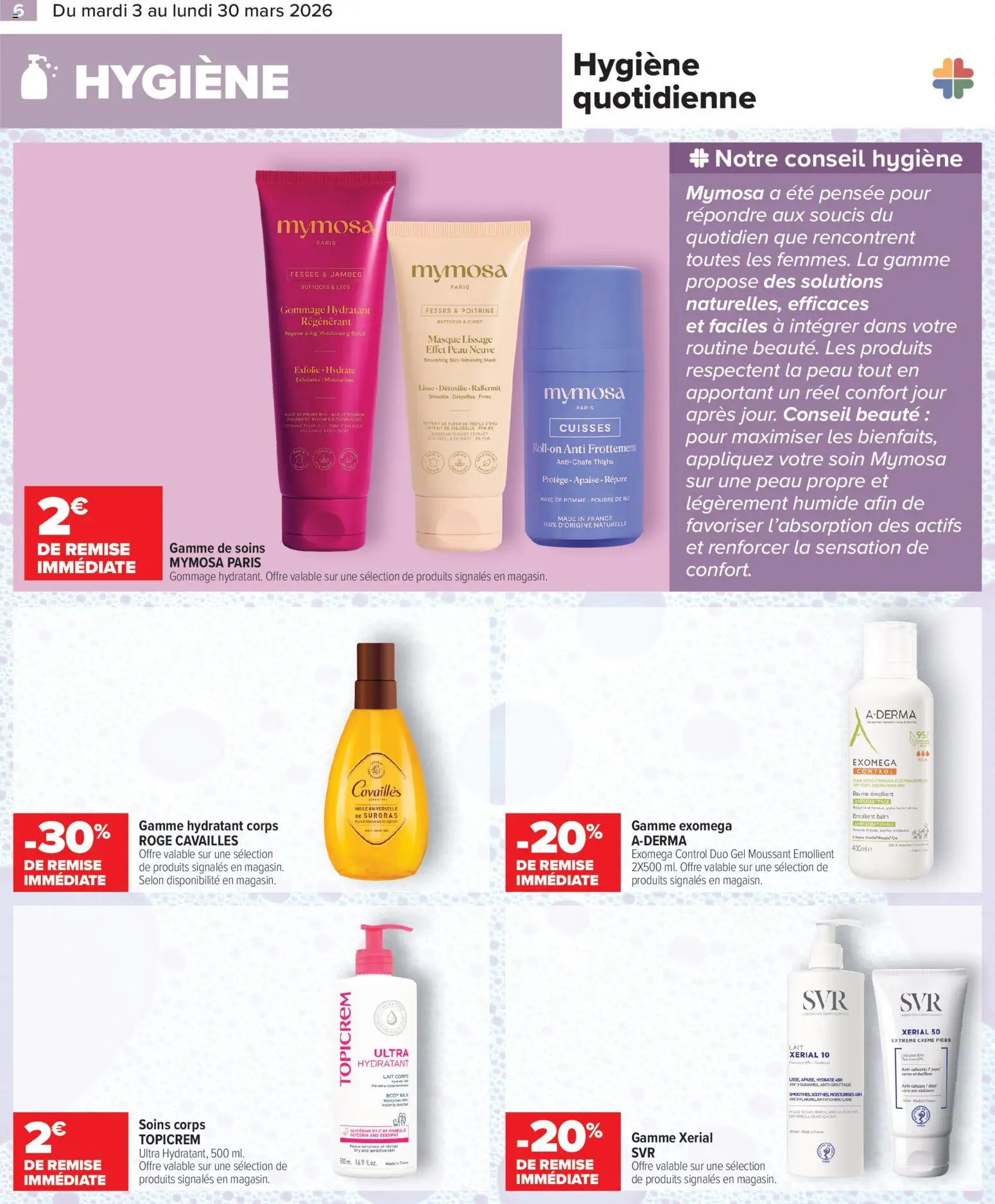 {H1} | Page: 6 | Produits: Body, Gommage, Lait, Crème