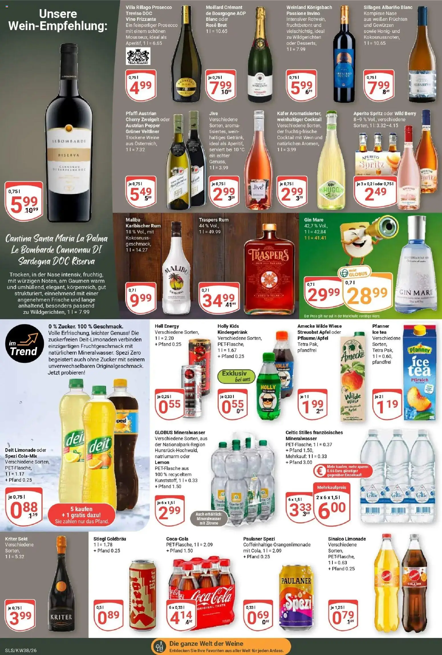 Globus Prospekt Saarlouis (ab 14.09.2026) » Angebote online | Seite: 16 | Produkte: Energy, Prosecco, Zucker, Pfirsich