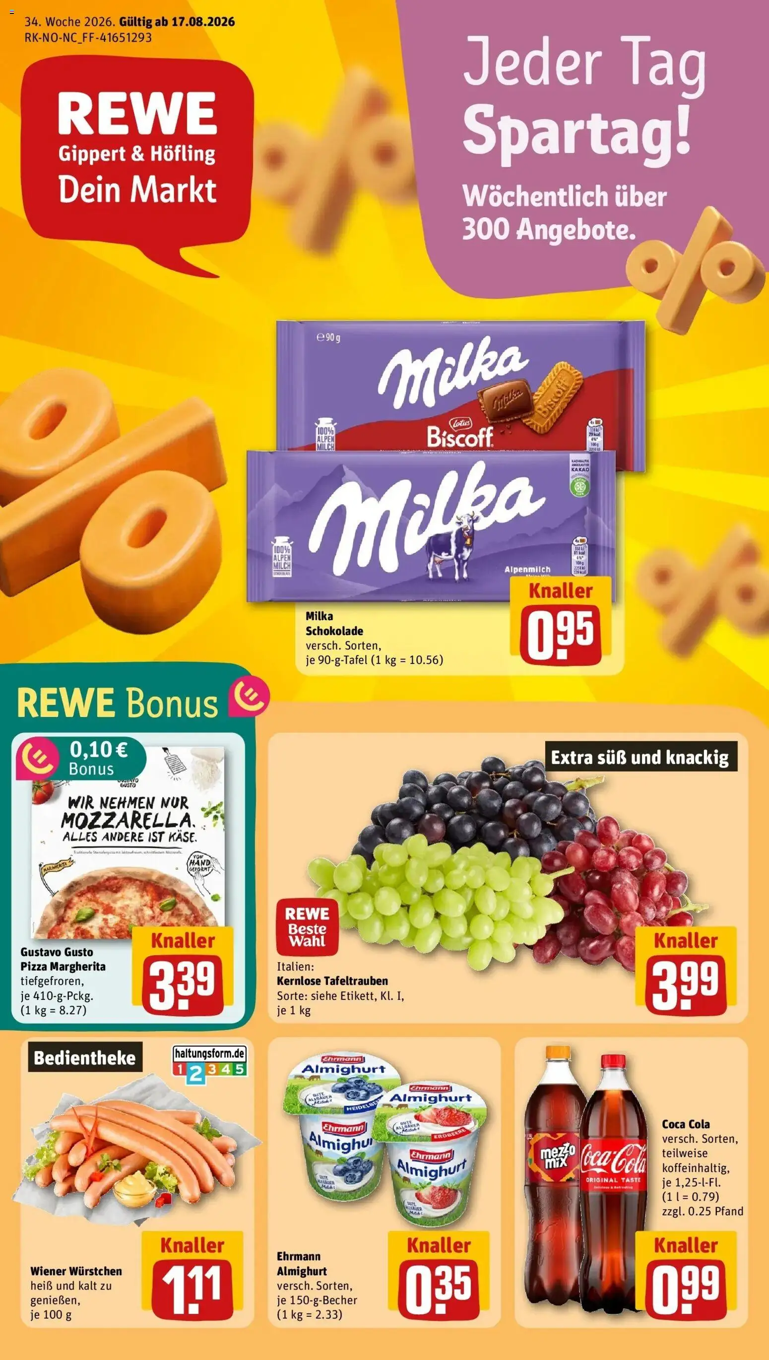 REWE Prospekt ab 17.08.2026 zum Blättern » Angebote | Seite: 1