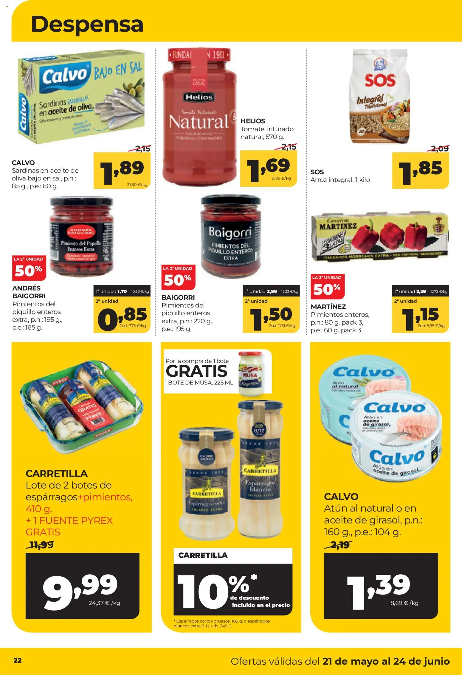 Alimerka folleto Castilla y León │ válido desde el 21.05.2026 | Página: 24 | Productos: Aceite, Νερό καρύδας, Funda, Tomate triturado