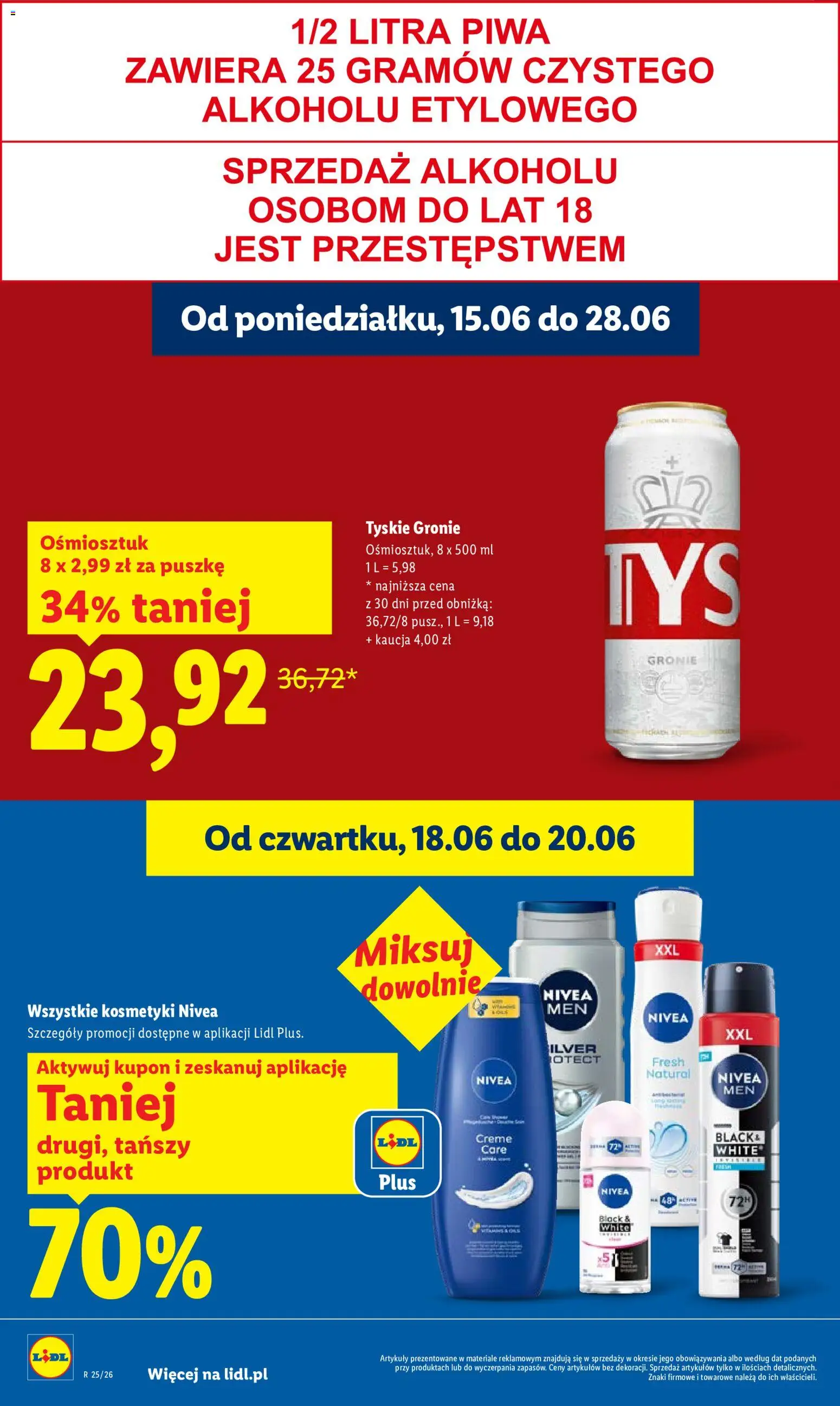 Lidl Polsko leták od 18.06.2026 | Strana: 18 | Produkty: Nivea