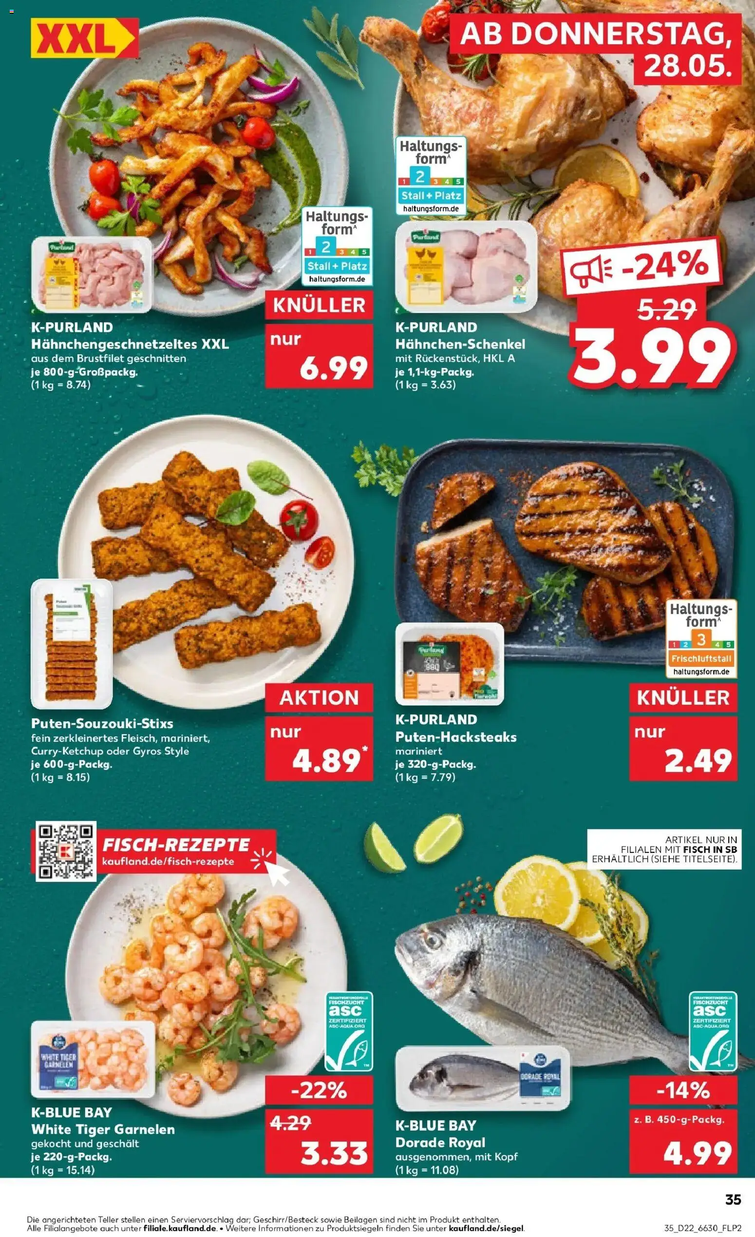 Kaufland Prospekt Lünen – gültig ab 26.05.2026 | Seite: 40 | Produkte: Dorade, Hahnchenschenkel, Fisch, Gyros