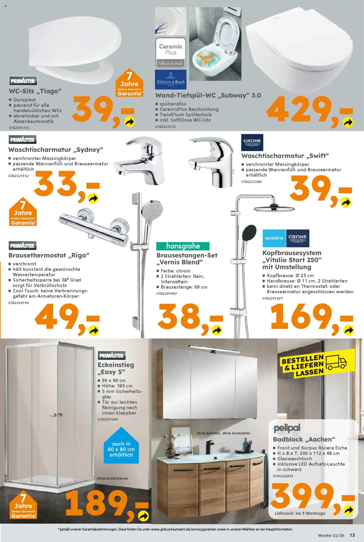 Globus Baumarkt Prospekt 	 – gültig ab 09.03.2026 | Seite: 13 | Produkte: Tür