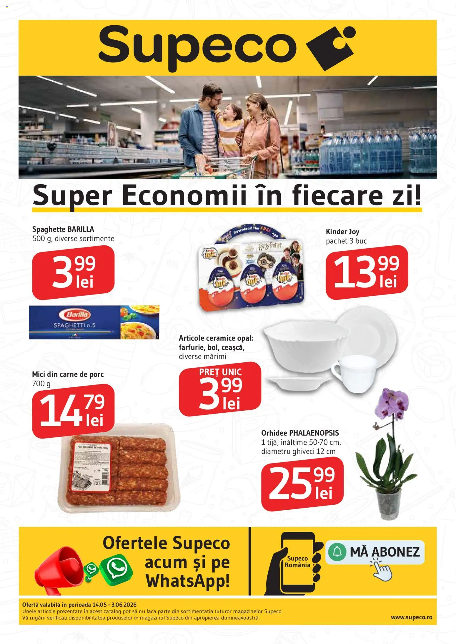 Noul catalog Supeco – valabil de la 14.05.2026 | Pagină: 1 | Produse: Orhidee, Ghiveci, Mici, Carne De Porc