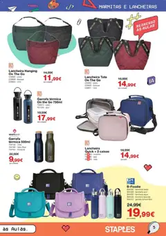 Pré-visualização Staples Regresso às Aulas 2026 válido de 17/08/2026 | Página: 5 | Produtos: Garrafa térmica