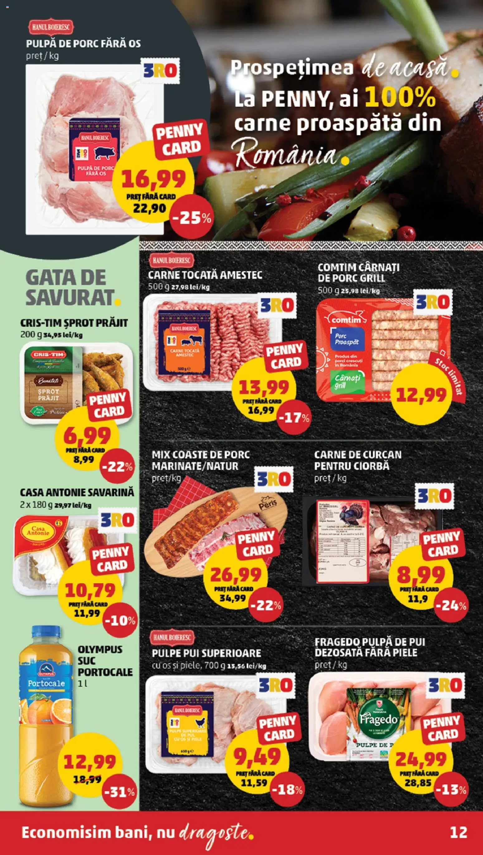 Noul catalog PENNY – valabil de la 13.05.2026 | Pagină: 12 | Produse: Grill, Suc, Portocale, Carne tocată
