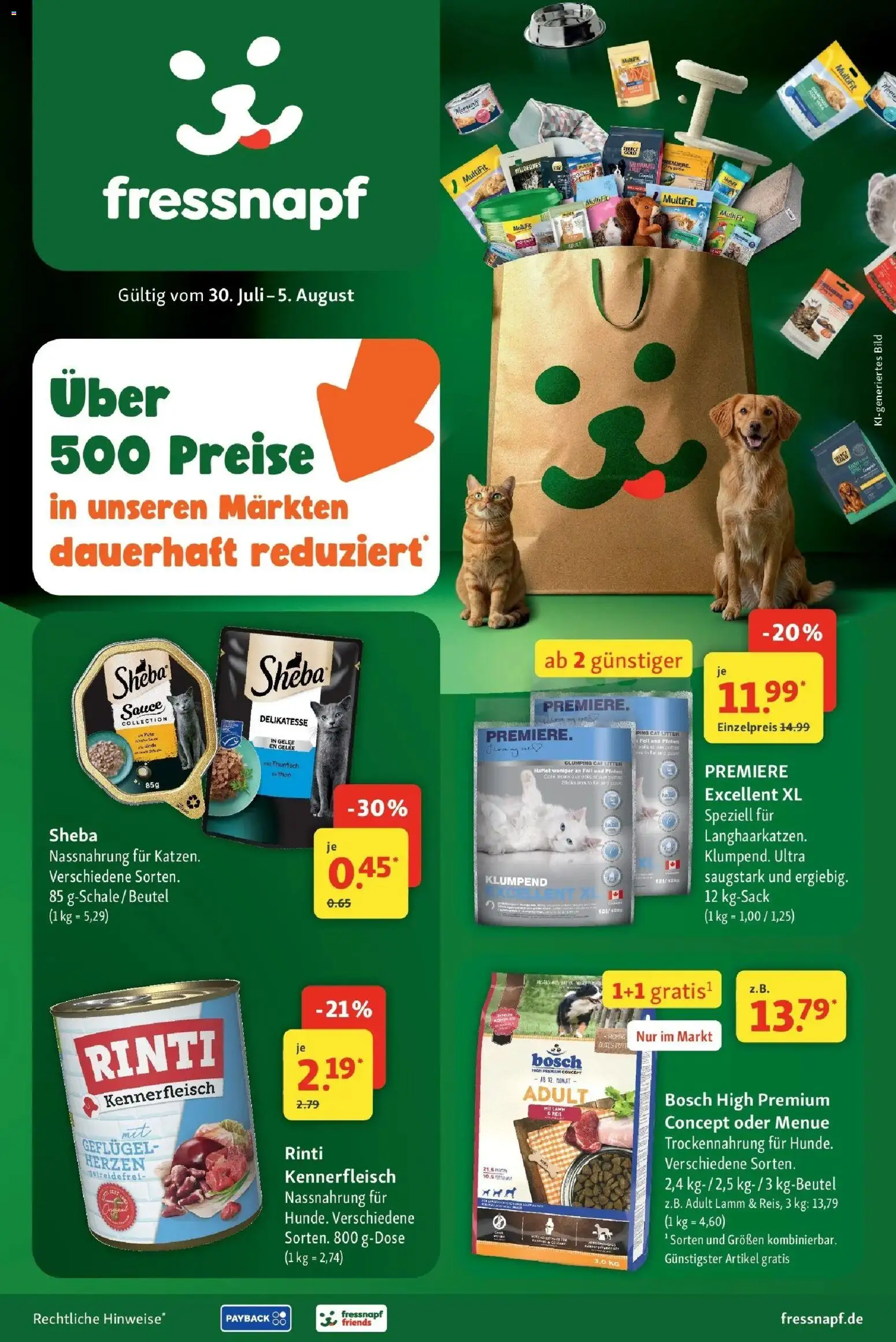 Fressnapf Prospekt – gültig ab 30.07.2026 | Seite: 1