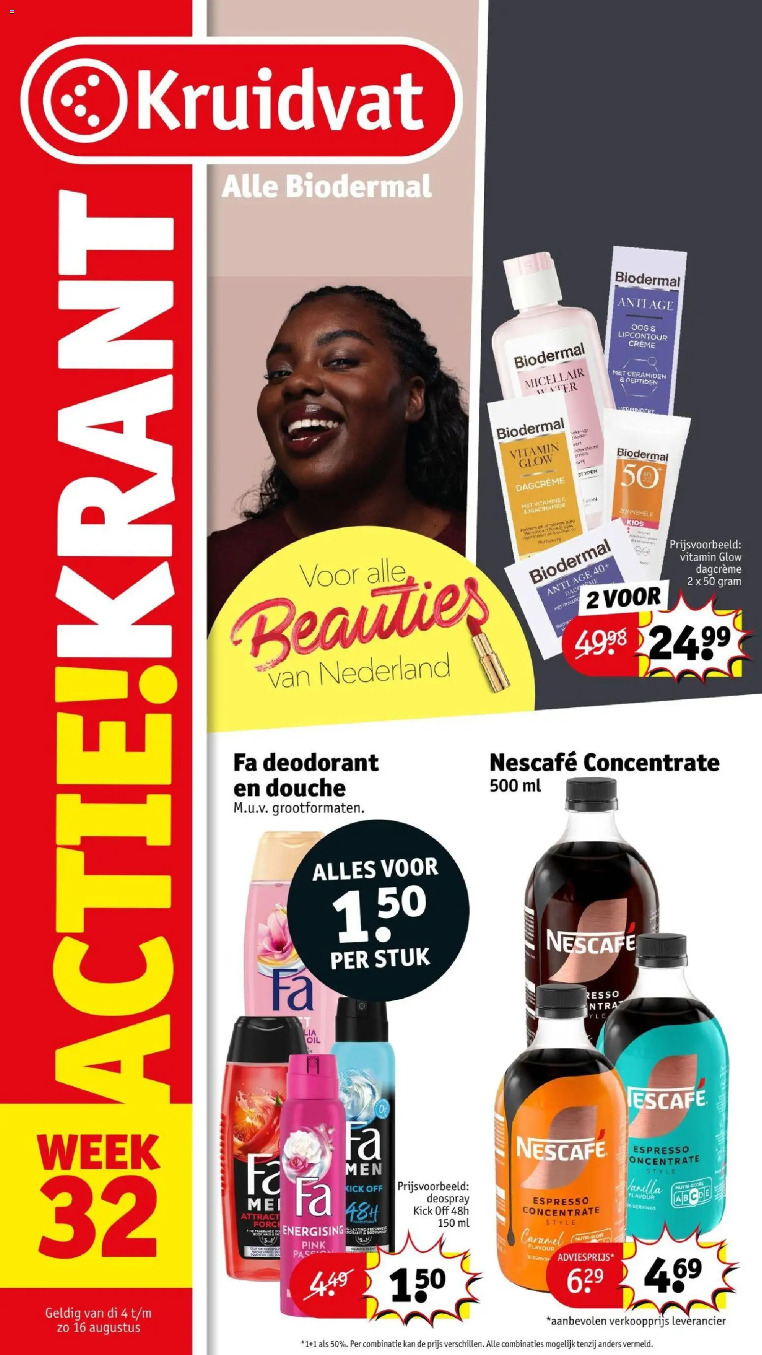 {H1} | Pagina: 1 | Producten: Deodorant, Kan, Douche, Crème