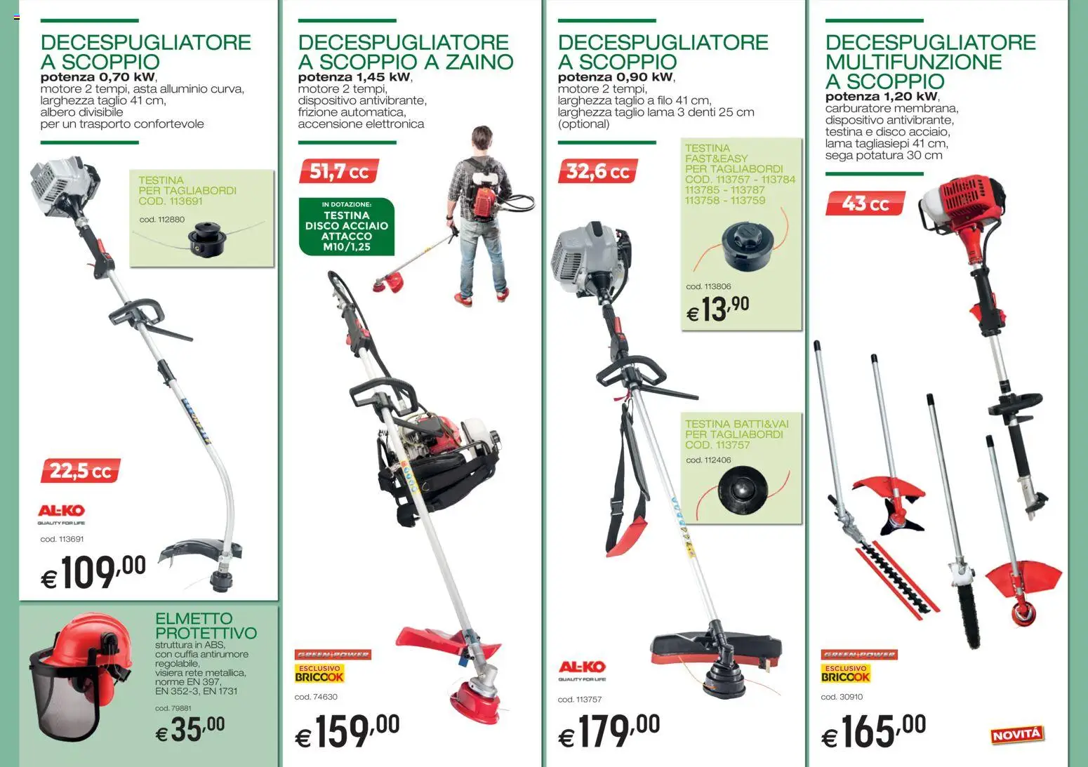 Volantino Brico OK del 01/10/2026 | Pagina: 5 | Prodotti: Zaino, Tagliasiepi, Alluminio, Sega