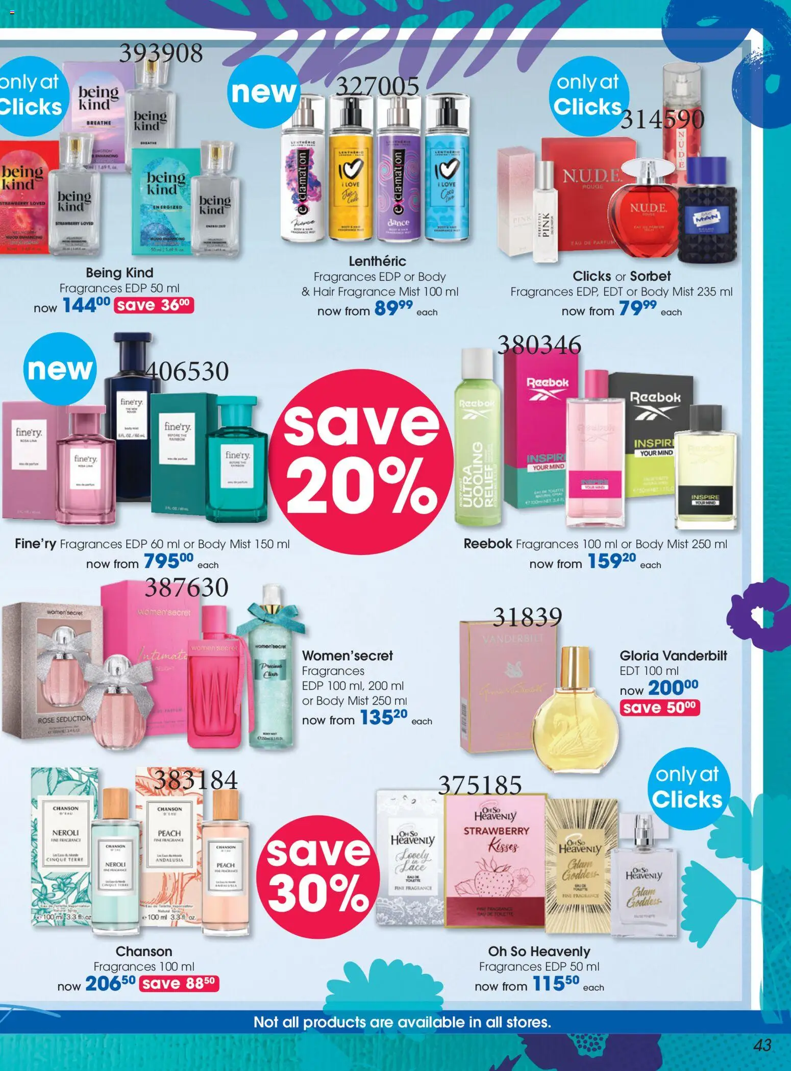 New Clicks catalogue – valid from 21.05.2026 | Page: 43 | Products: Fragrance, Peach