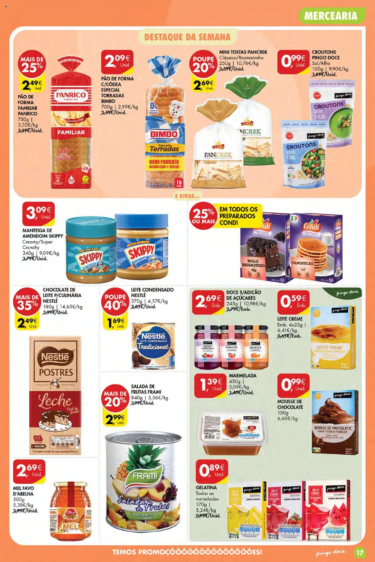 Pingo Doce Poupe Esta Semana Açores │ válido de 24/09/2026 | Página: 17 | Produtos: Mercearia, Panquecas, Sal, Nestlé