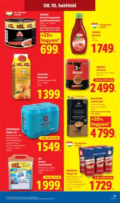 BELLAROM Szemes kávé, Espresso Cremoso, 1,2 kg; 1 kg = 4000 Ft - amely érvényes a következő dátumtól: 2026.08.06. | Oldal: 75