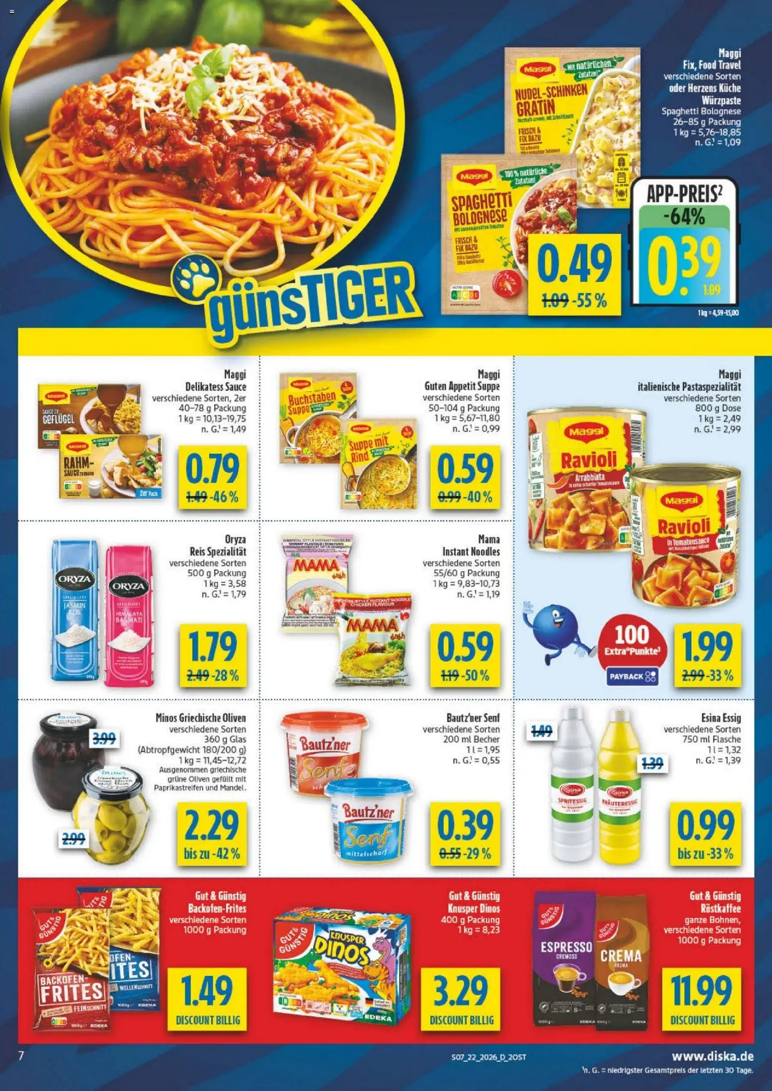 Diska Prospekt – gültig ab 26.05.2026 | Seite: 7 | Produkte: Maggi, Essig, Küche, Backofen