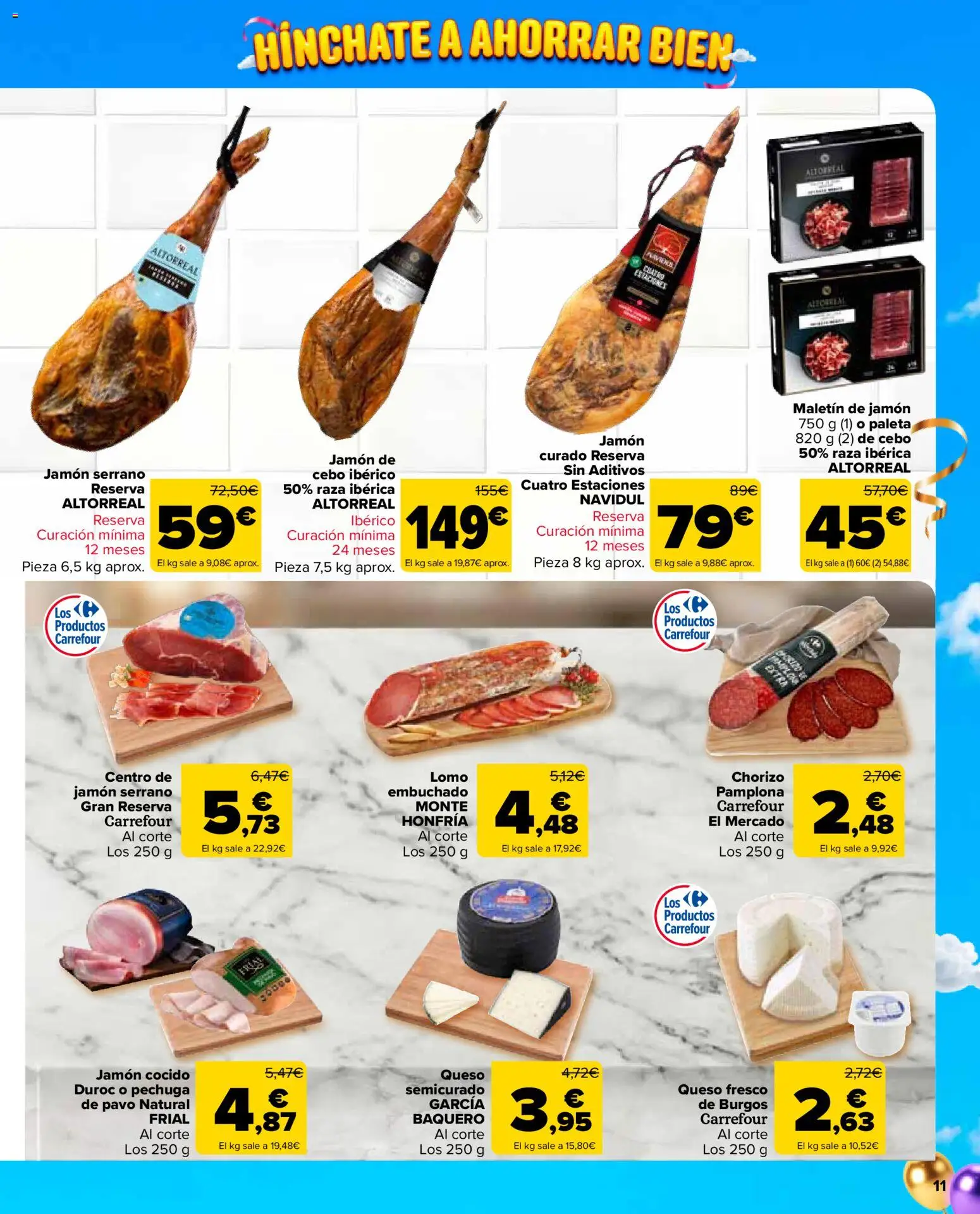 Carrefour Market folleto │ válido desde el 24/09/2026 | Página: 11 | Productos: Queso, Jamón, Jamón cocido, Pavo