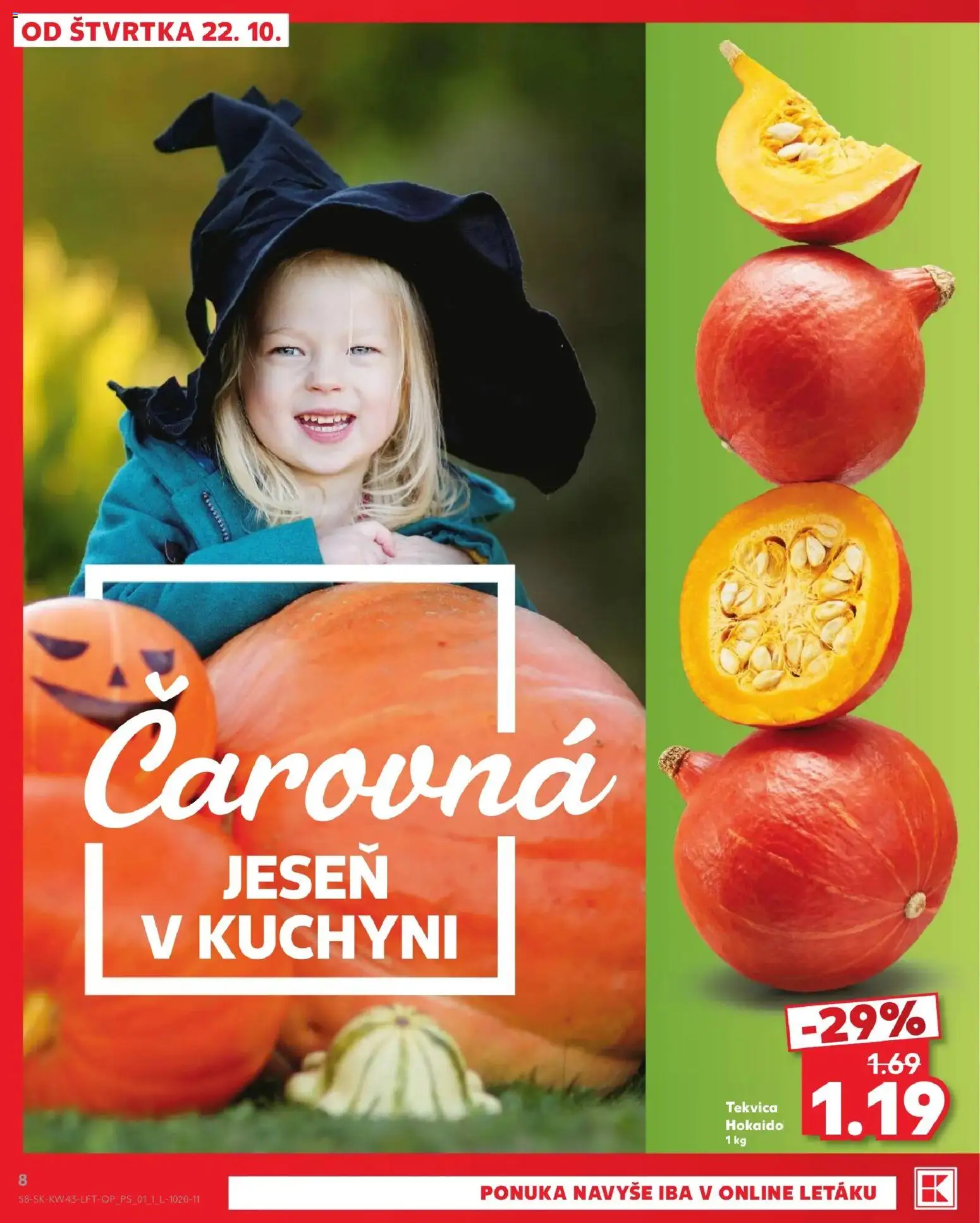 Kaufland SK akciós ujság - amely érvényes a következő dátumtól: 2026.10.22. | Oldal: 8