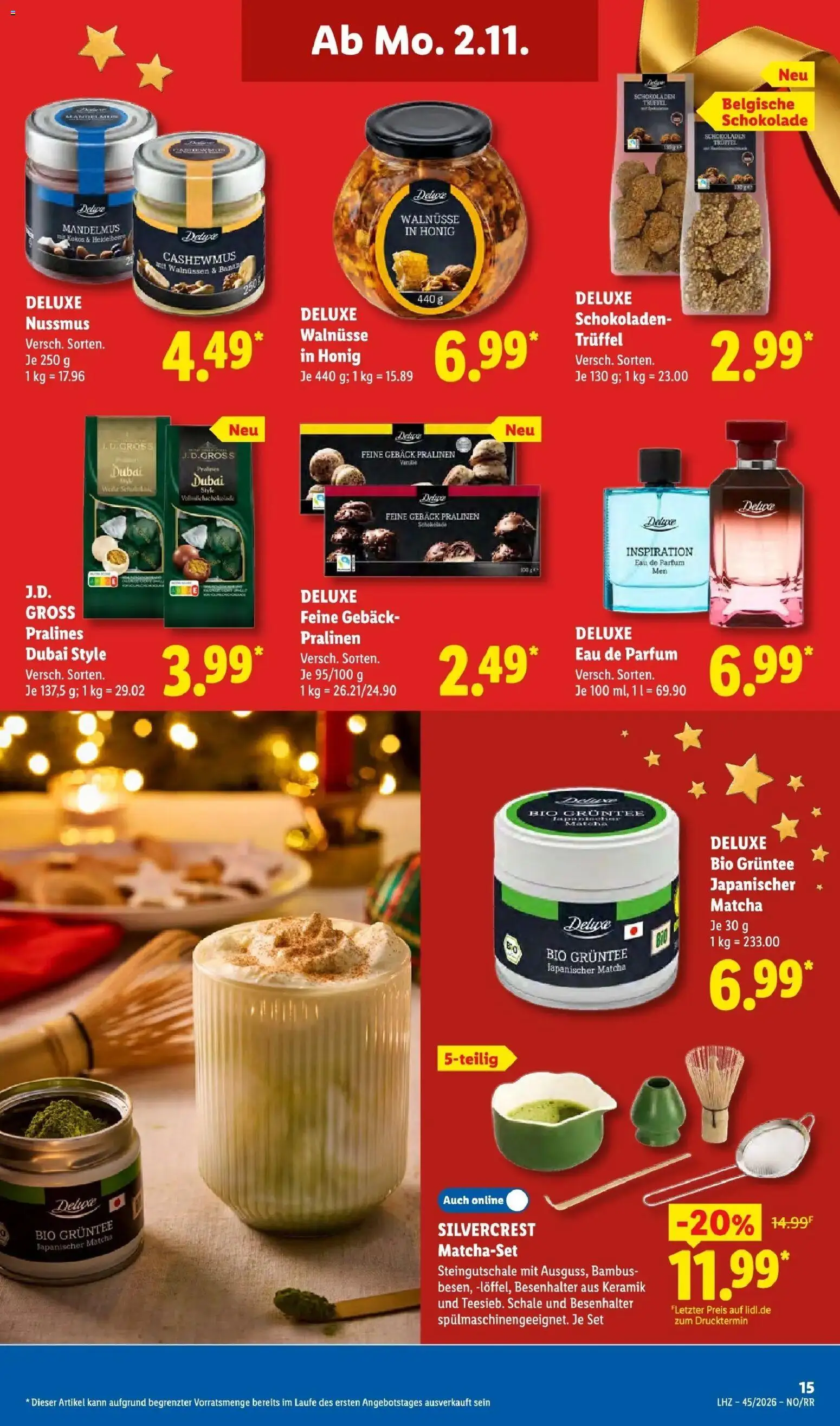 Lidl Prospekt Hagen (ab 02.11.2026) zum Blättern » Angebote | Seite: 29 | Produkte: Walnüsse, Butter, Schokolade, Parfüm