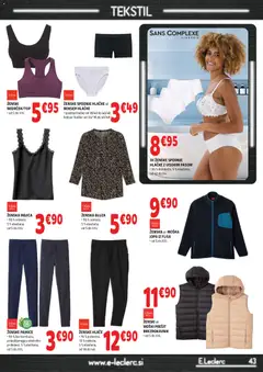 E.leclerc katalog akcije – veljaven od 23.09.2026 | Stran: 43 | Izdelki: Majica, Bluza, Brezrokavnik, Hlace