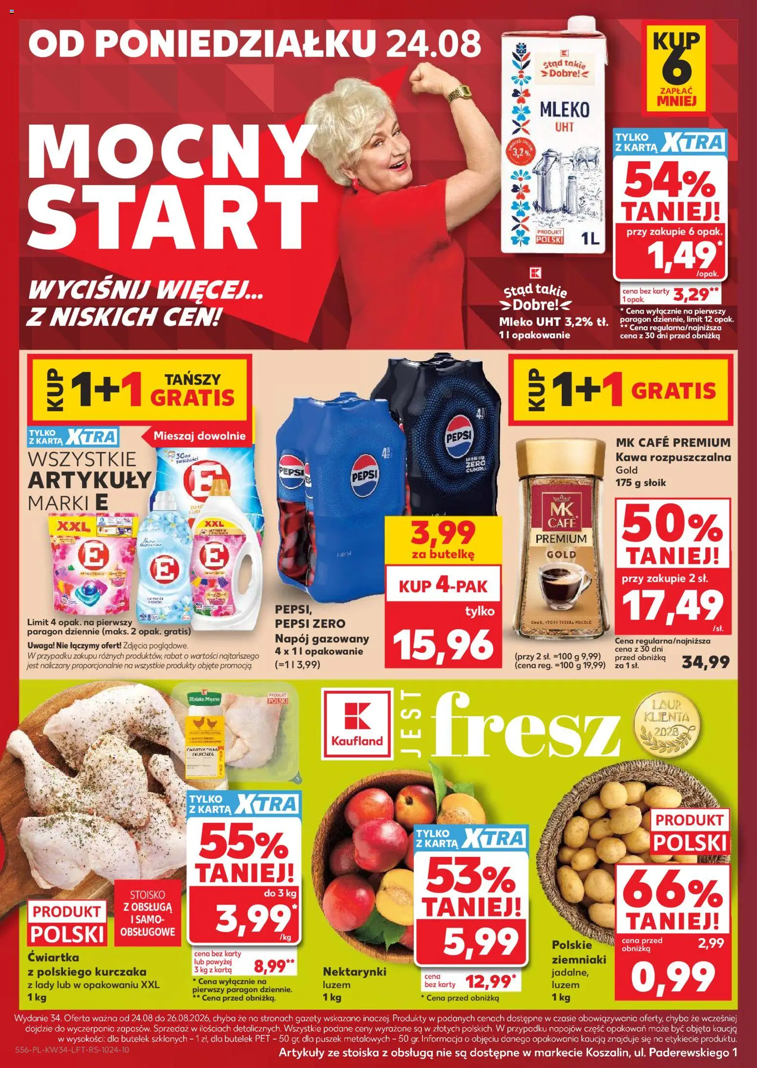Kaufland gazetka od 20.08.2026 | Strona: 56 | Produkty: Karta, Nektarynki, Gazety, Detergent