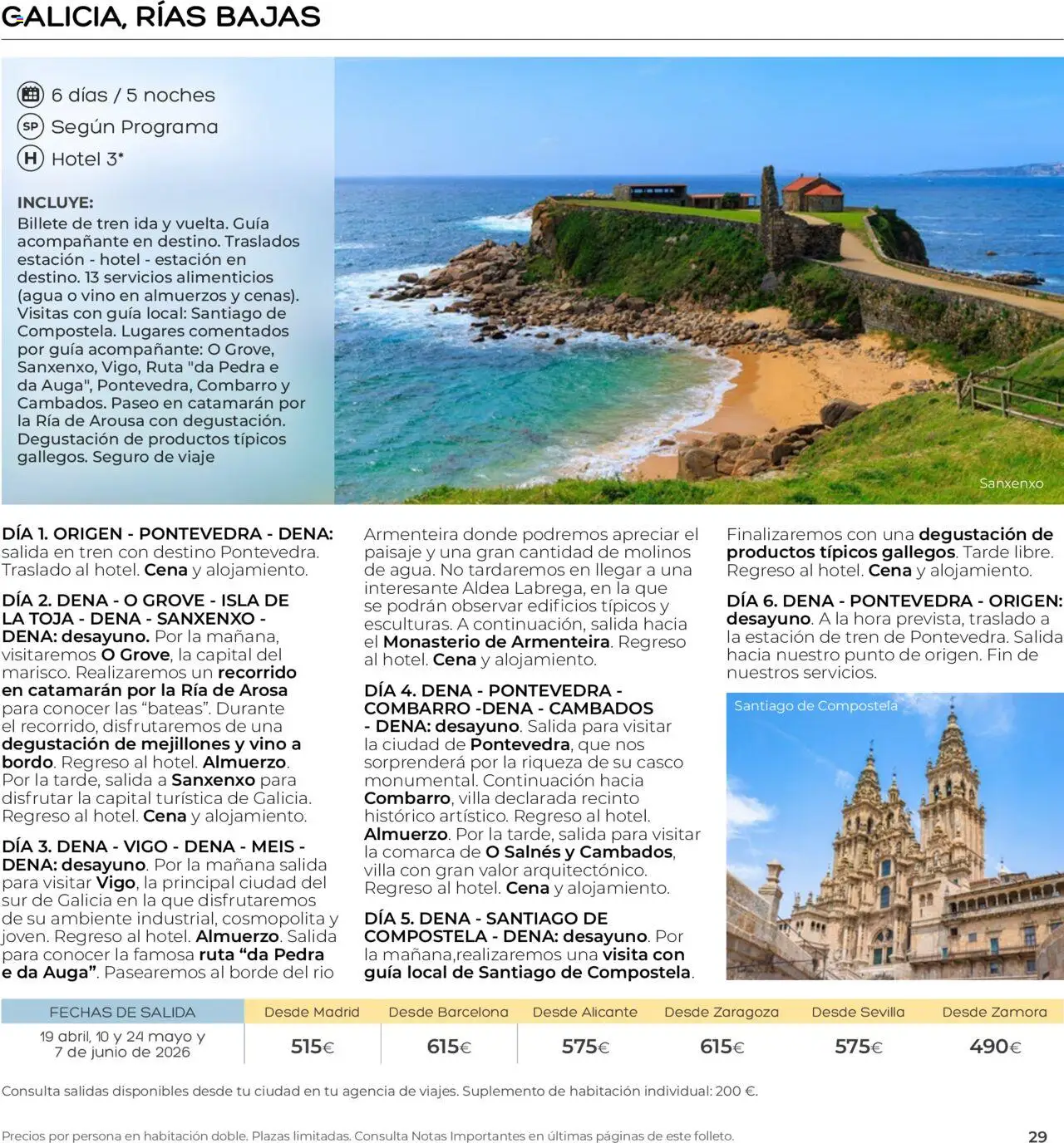 Viajes El Corte Inglés - Club de Vacaciones - Vacaciones Económicas Personalizado │ válido desde el 01/09/2025 | Página: 29 | Productos: Vino, Agua