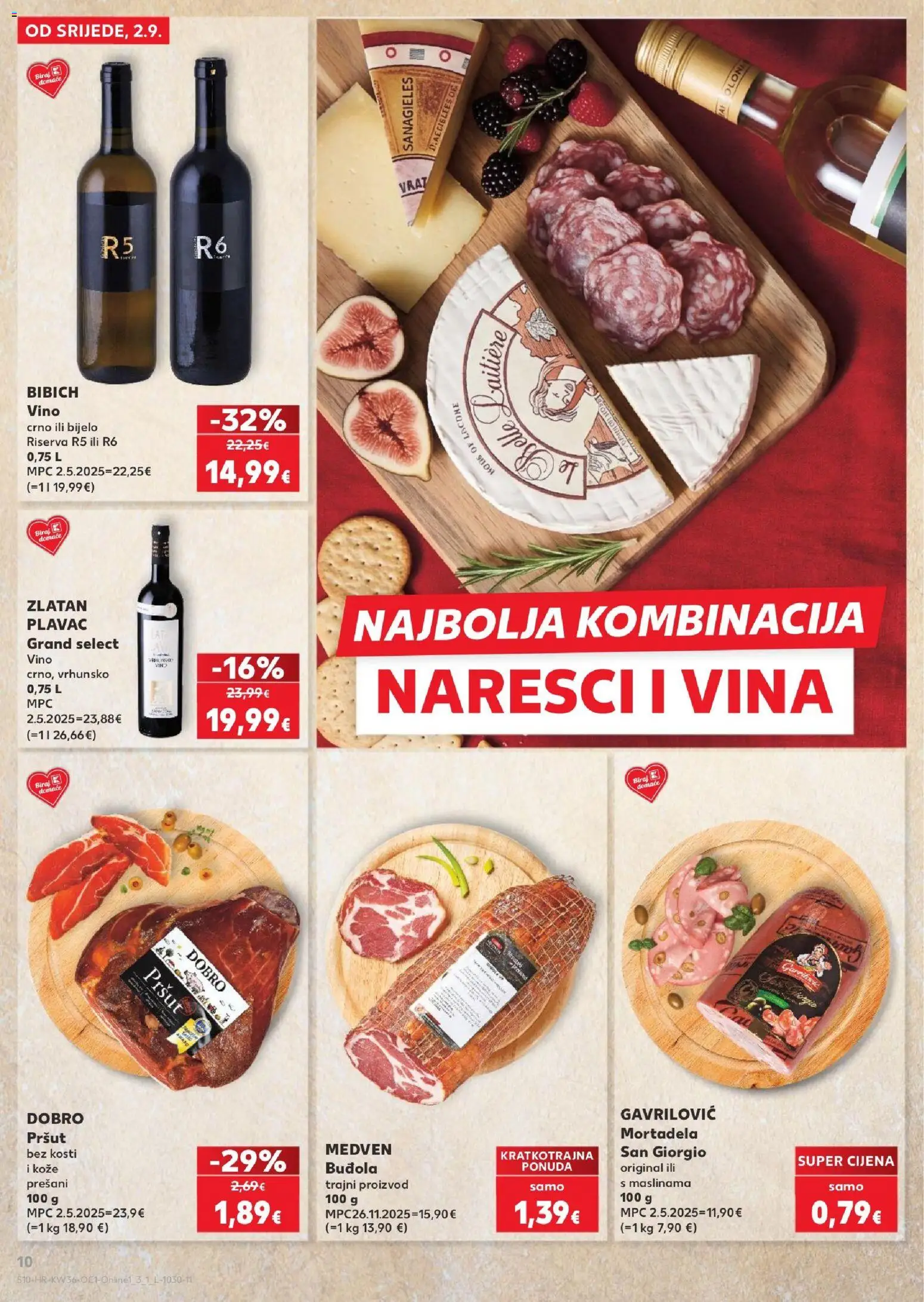 Kaufland katalog | vrijedi od 02.09.2026 | Stranica: 10 | Proizvodi: Vrat, Pršut, Mortadela, Buđola