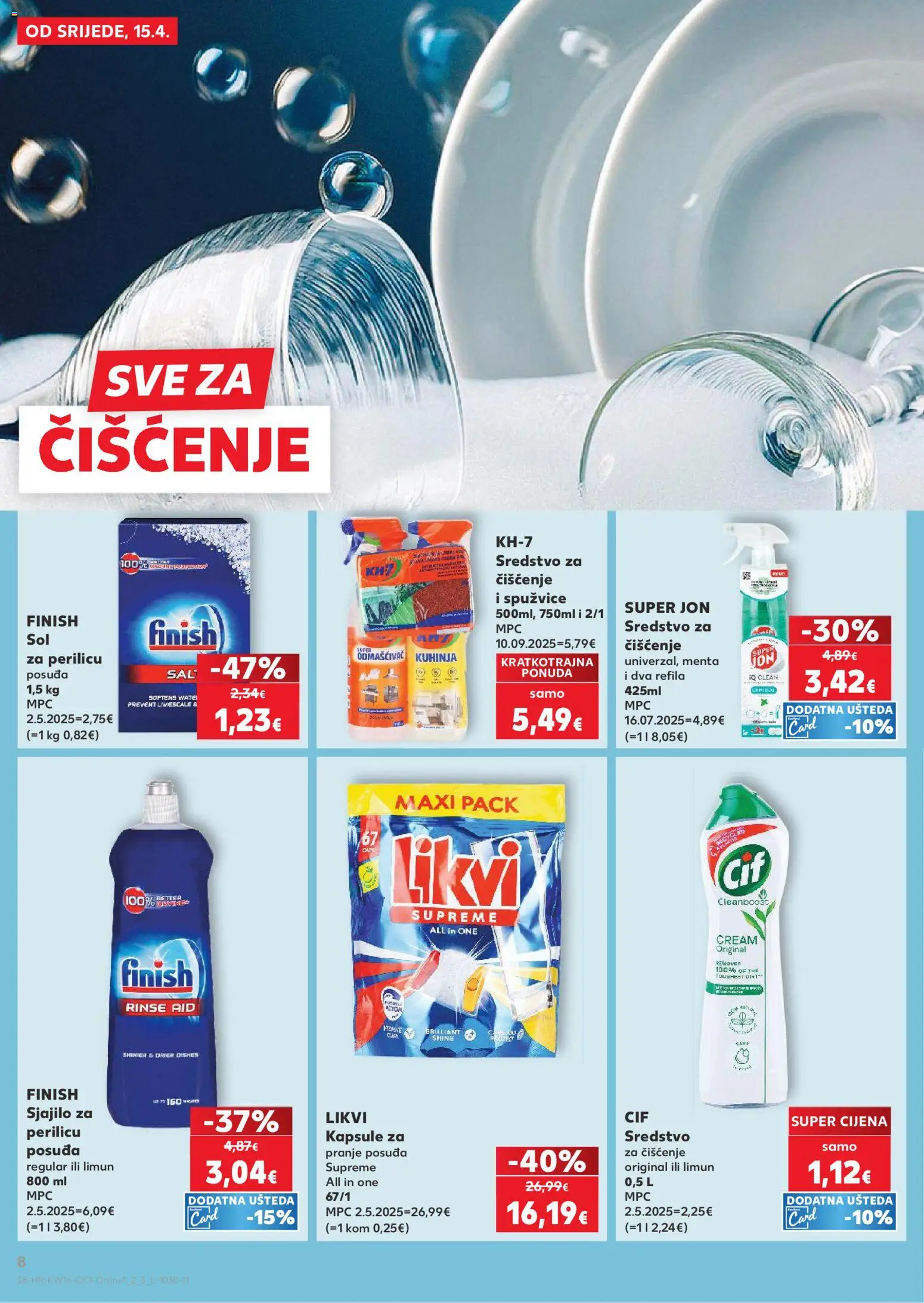 Kaufland HR akciós ujság - amely érvényes a következő dátumtól: 15.04.2026 | Oldal: 8