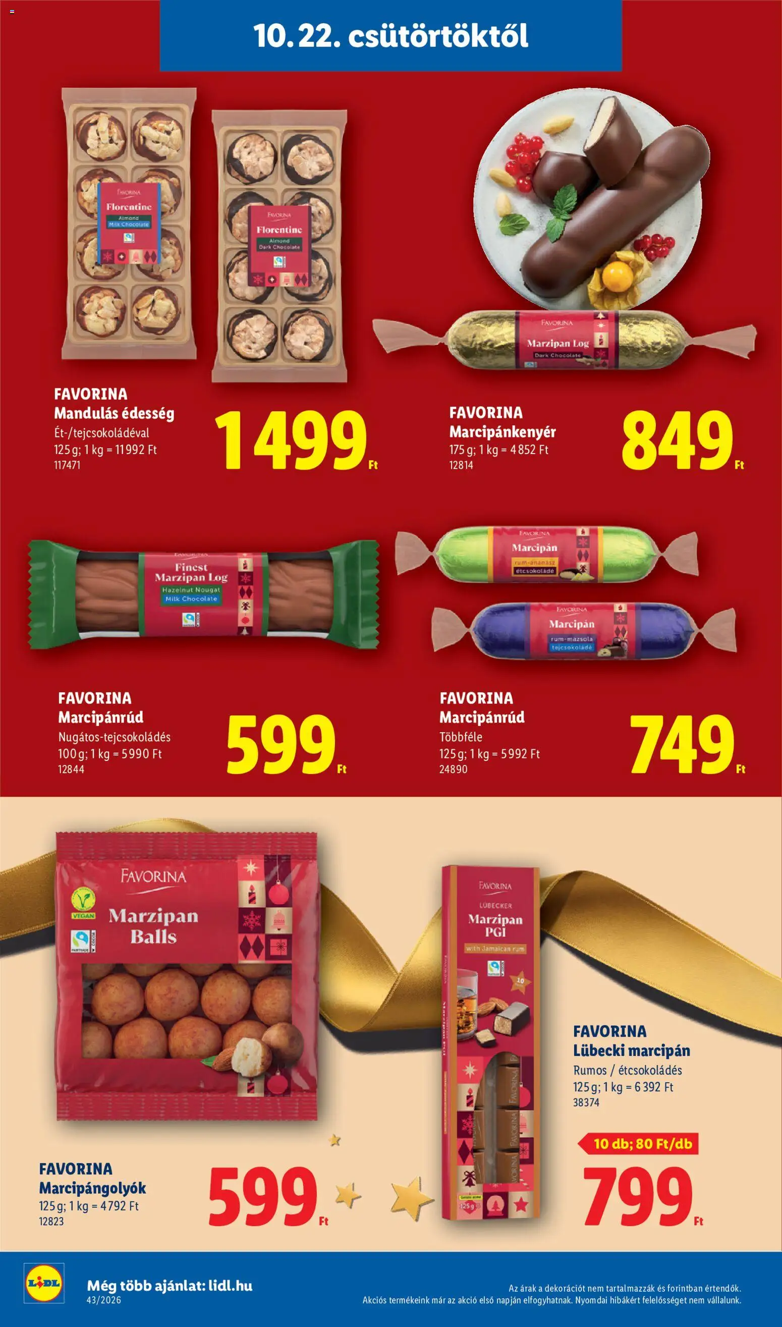 Lidl akciós ujság - amely érvényes a következő dátumtól: 2026.10.22. | Oldal: 6 | Termékek: Rum, Étcsokoládé, Tejcsokoládé, Vegán