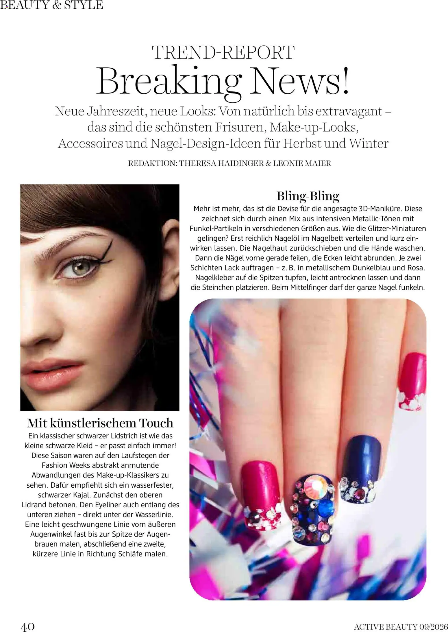dm drogerie markt Active Beauty Magazin 09/2026 gültig ab 01.09.2026 | Seite: 40 | Produkte: Kleid, Eyeliner