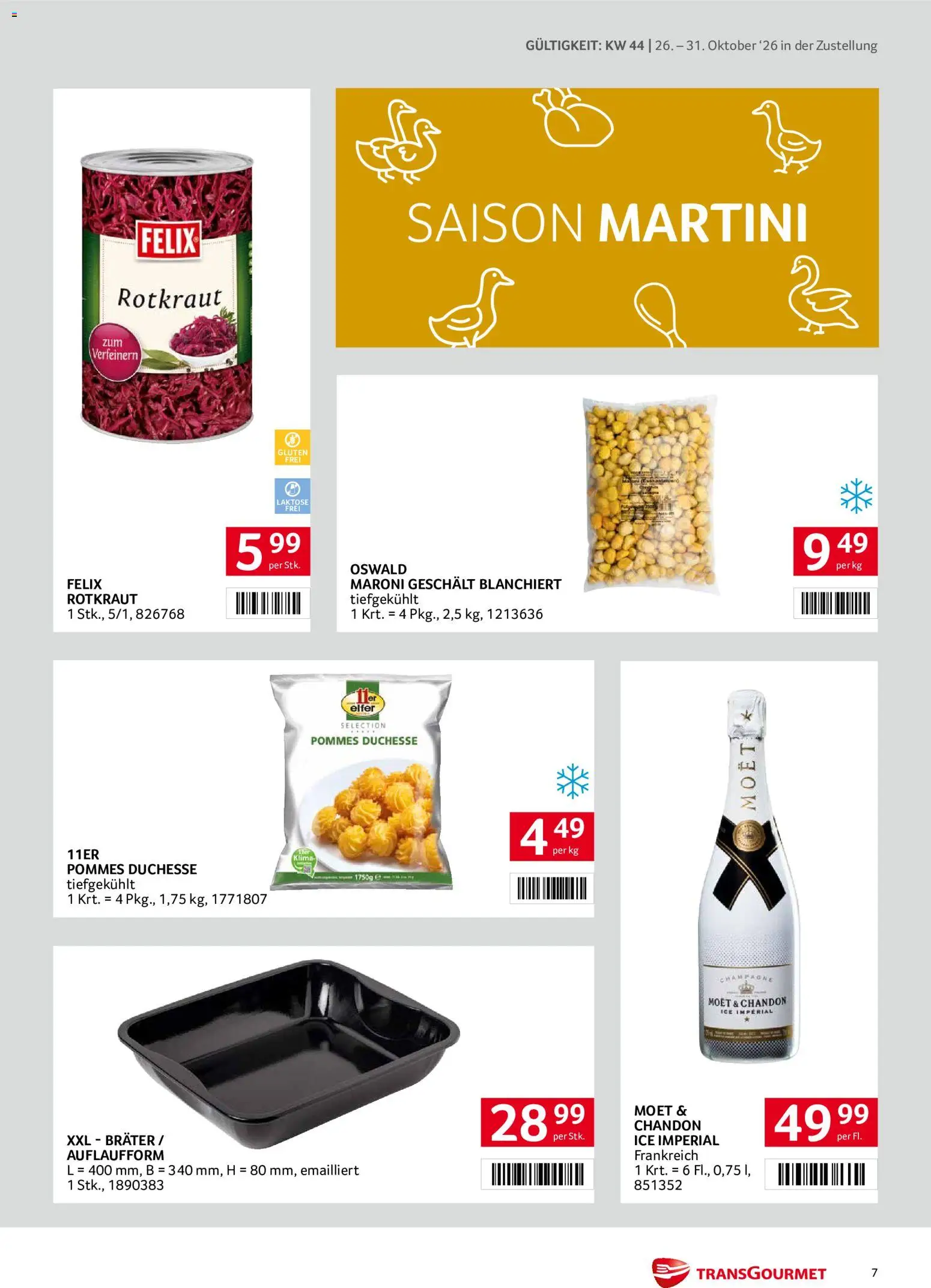 Transgourmet Flugblatt gültig ab 26.10.2026 | Seite: 7