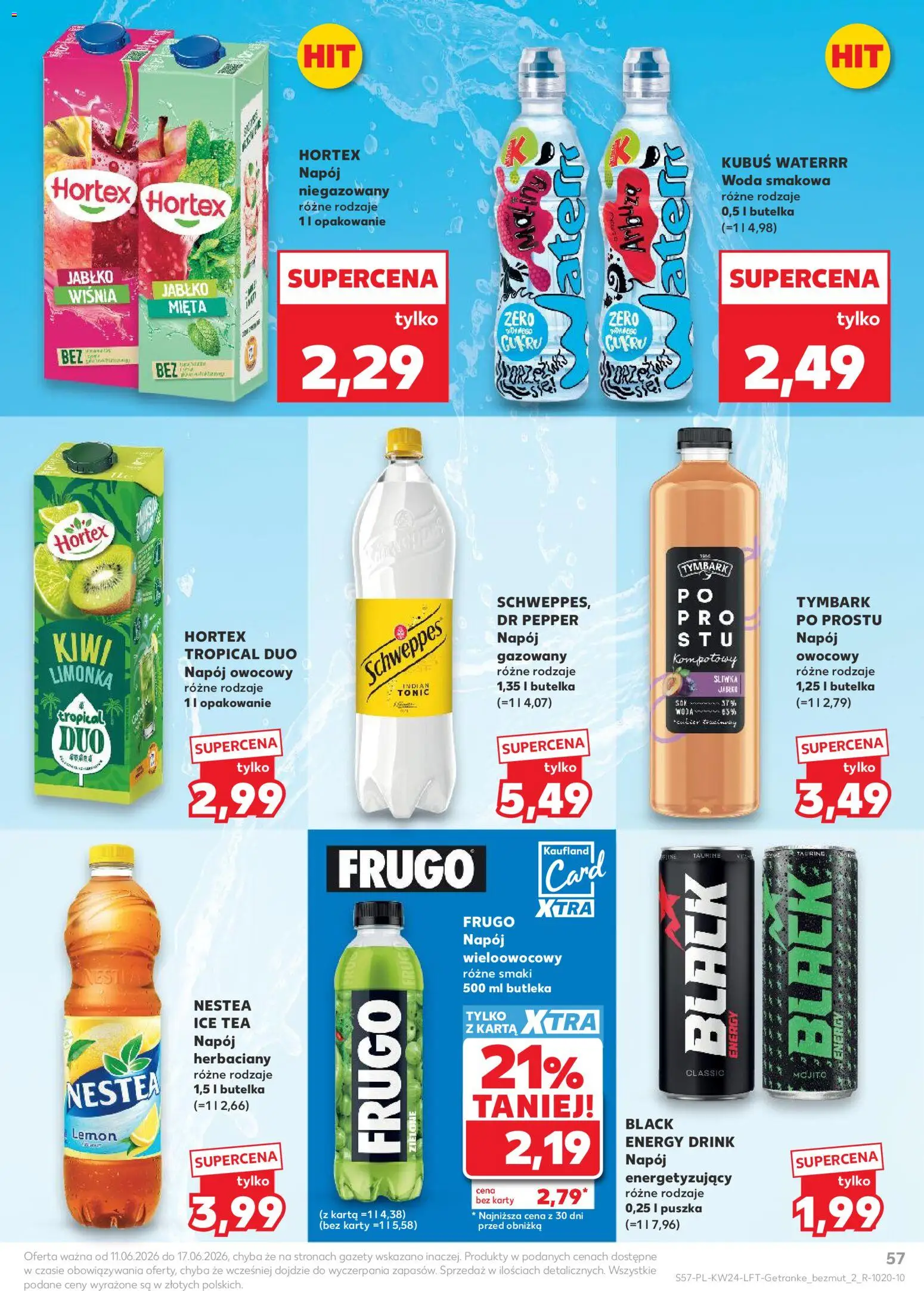 Kaufland gazetka od 11.06.2026 | Strona: 57 | Produkty: Limonka, Maliny, Mięta, Kiwi