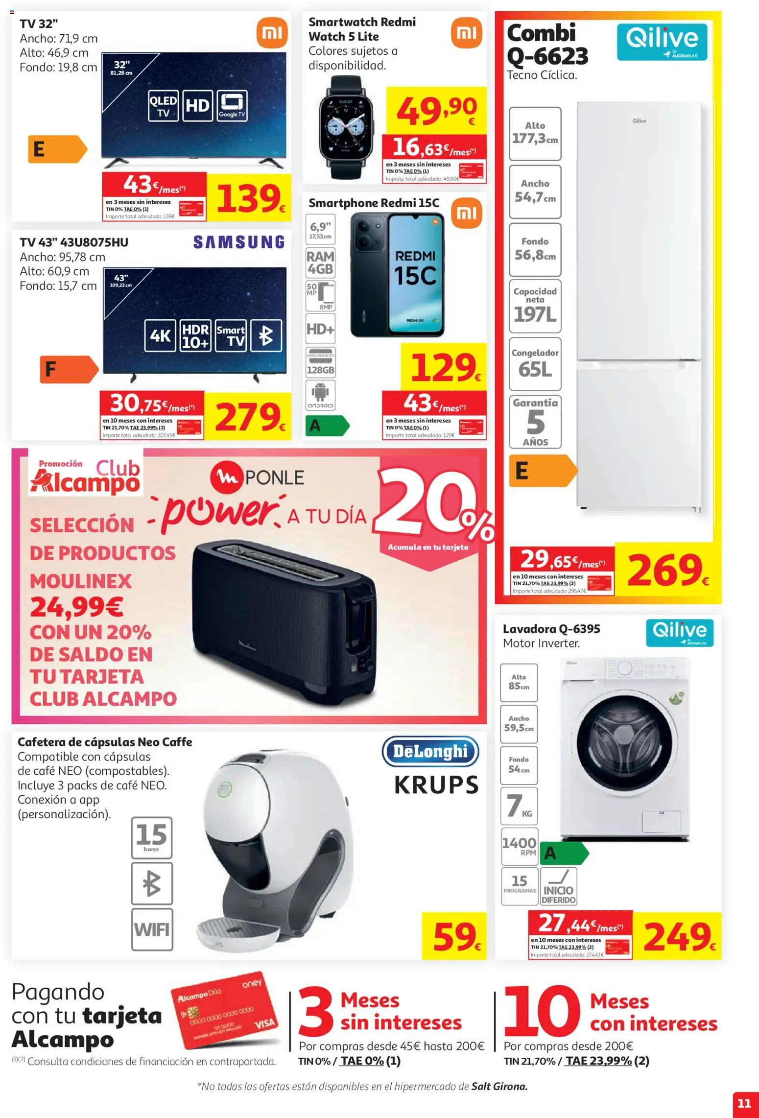 Alcampo Superstore Nacional │ válido desde el 27/08/2026 | Página: 11 | Productos: Café, Congelador, Combi, Cafetera