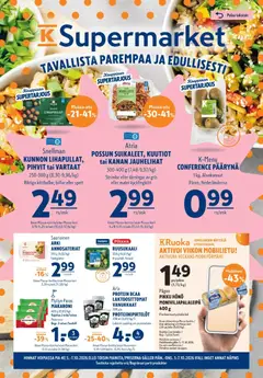 K-Supermarket-mainoslehti voimassa 05/10/2026 alkaen