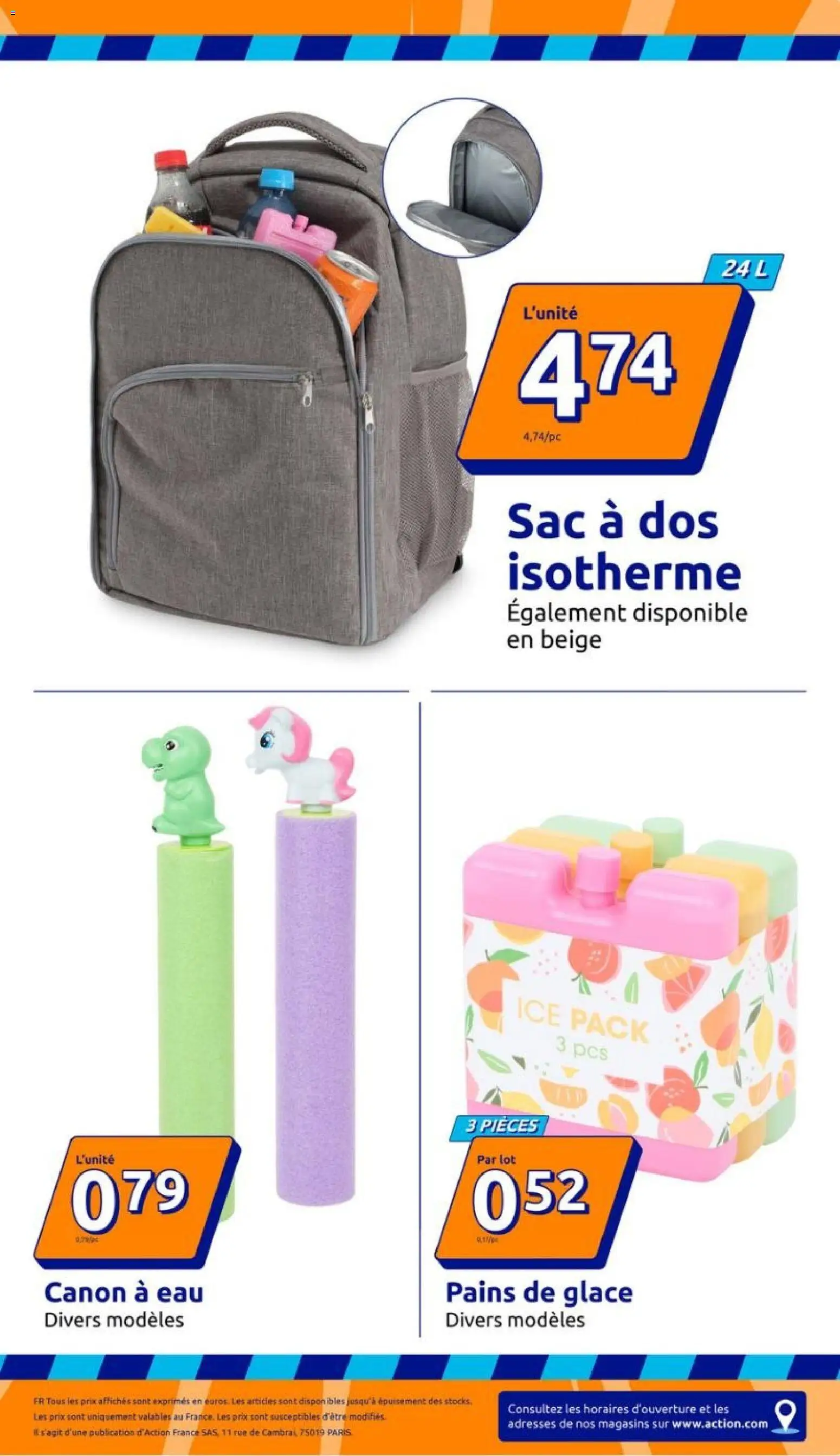 {H1} | Page: 11 | Produits: Sac, Pains de glace, Sac à dos