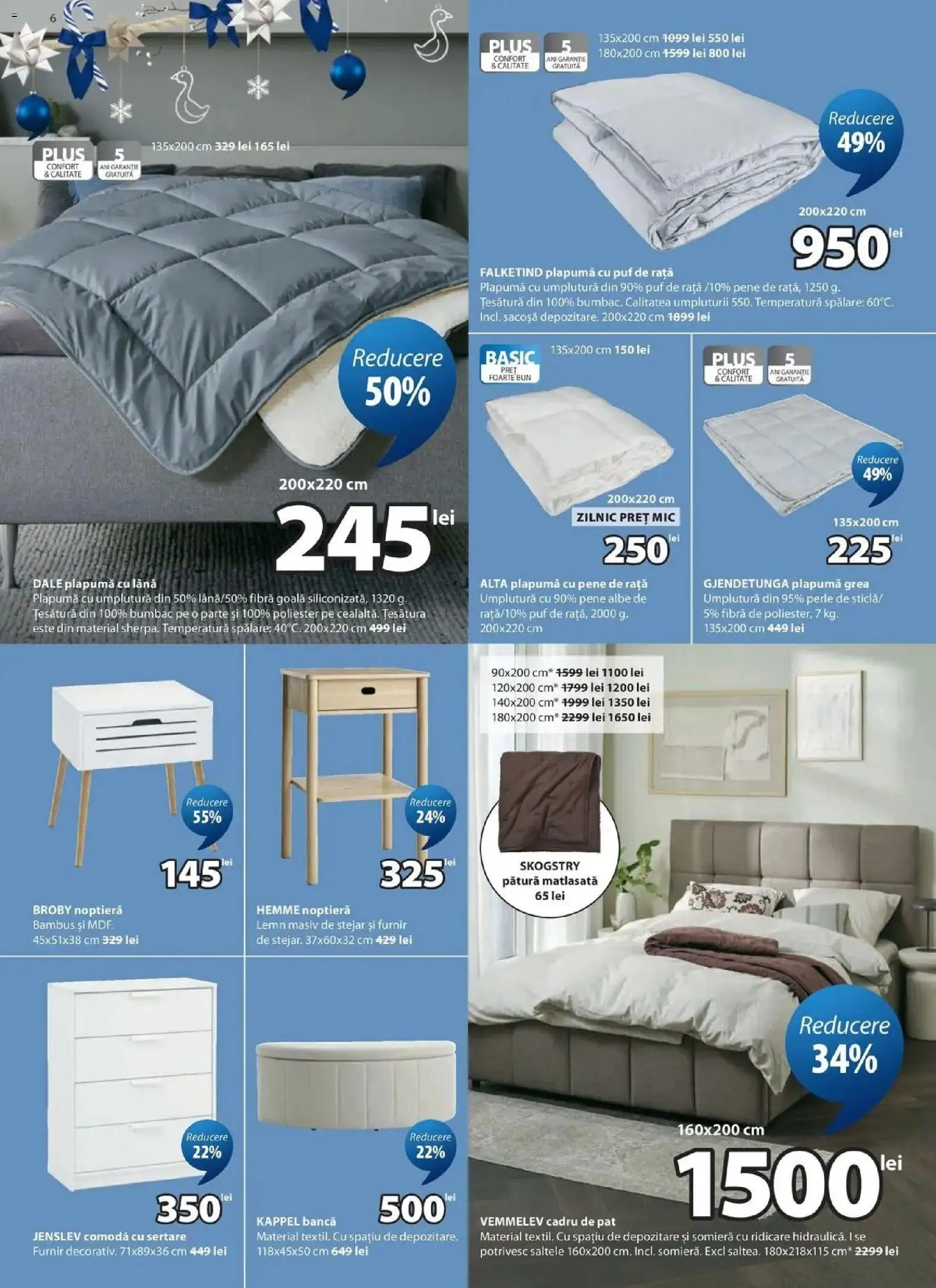 JYSK Catalog actual - Oferta 26.10.2026 - 24.11.2026 | Pagină: 6 | Produse: Comodă, Bancă, Rață, Plus