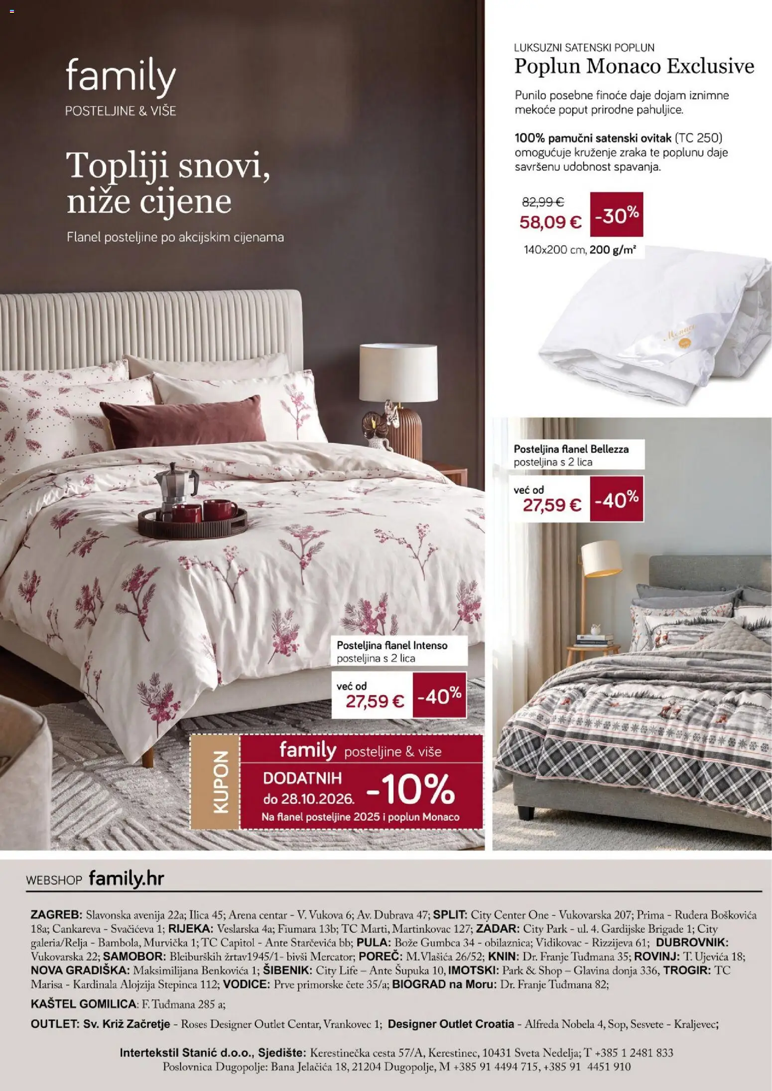 Stanić Diskont katalog | vrijedi od 15.10.2026 | Stranica: 15 | Proizvodi: Posteljina, Poplun