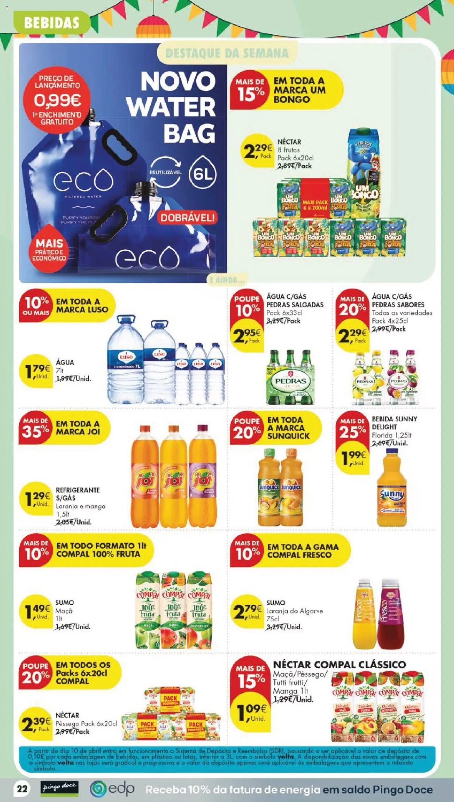 Pingo Doce folheto │ válido de 09.06.2026 | Página: 24 | Produtos: Agua, Refrigerante, Sumo, Bebida