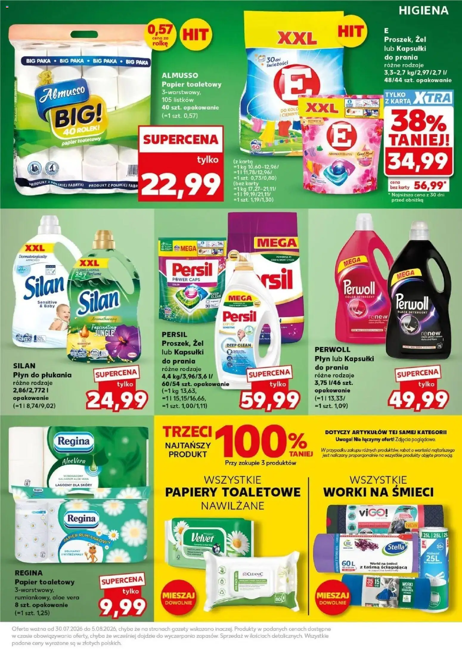 Kaufland gazetka - Mocny start od 03.08.2026 | Strona: 19 | Produkty: Płyn do płukania, Kapsułki, Perwoll, Kapsułki do prania