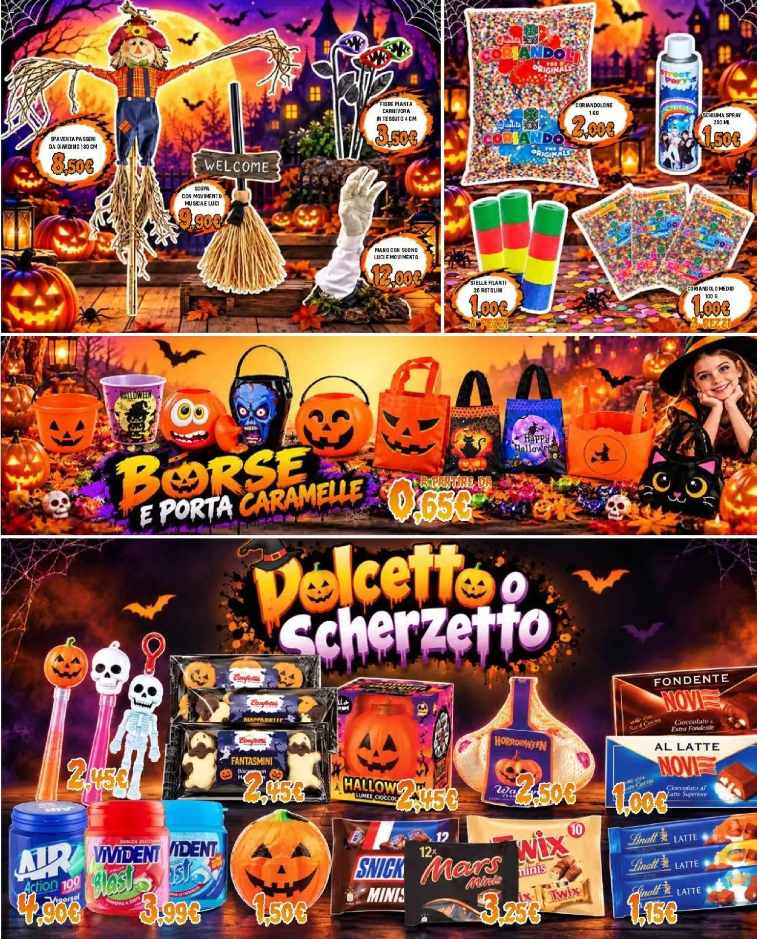 Volantino Orizzonte del 08/10/2026 | Pagina: 3 | Prodotti: Cioccolato, Caramelle, Latte, Scopa