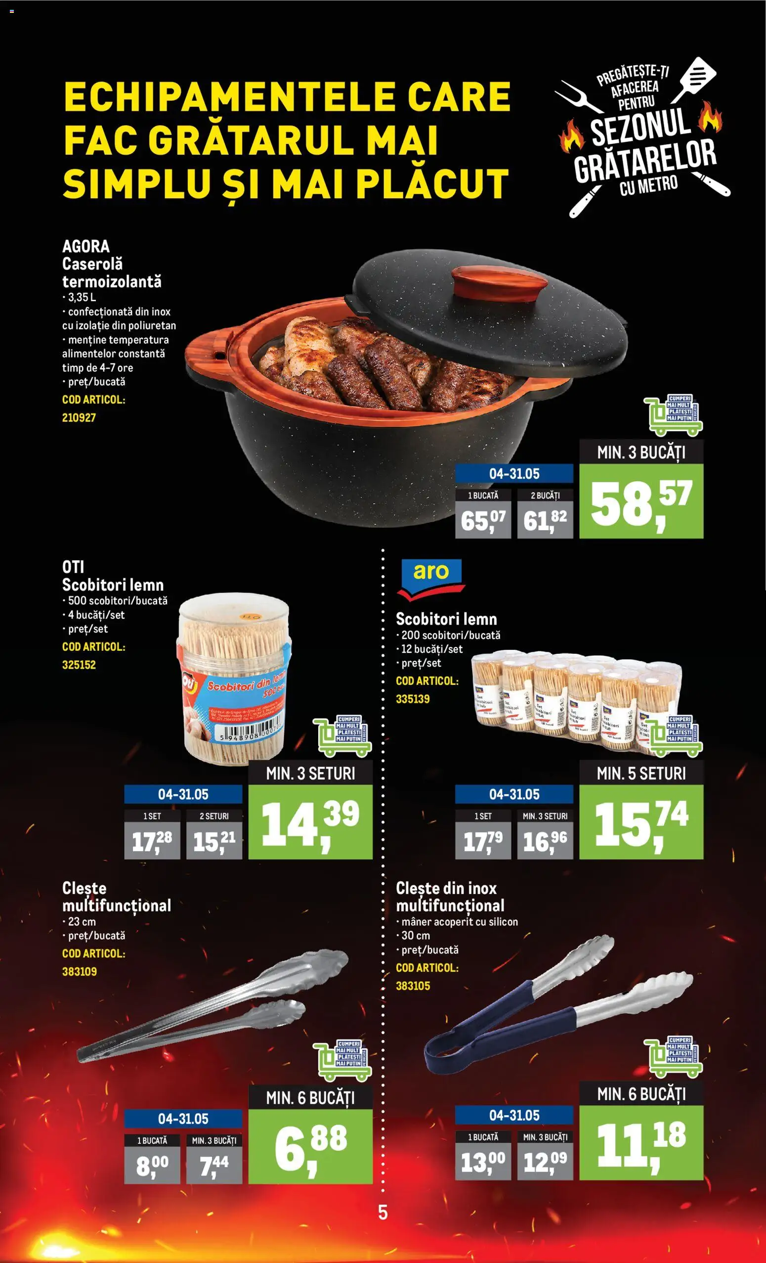 Noul catalog Metro – valabil de la 01.05.2026 | Pagină: 5 | Produse: Clește, Mâner