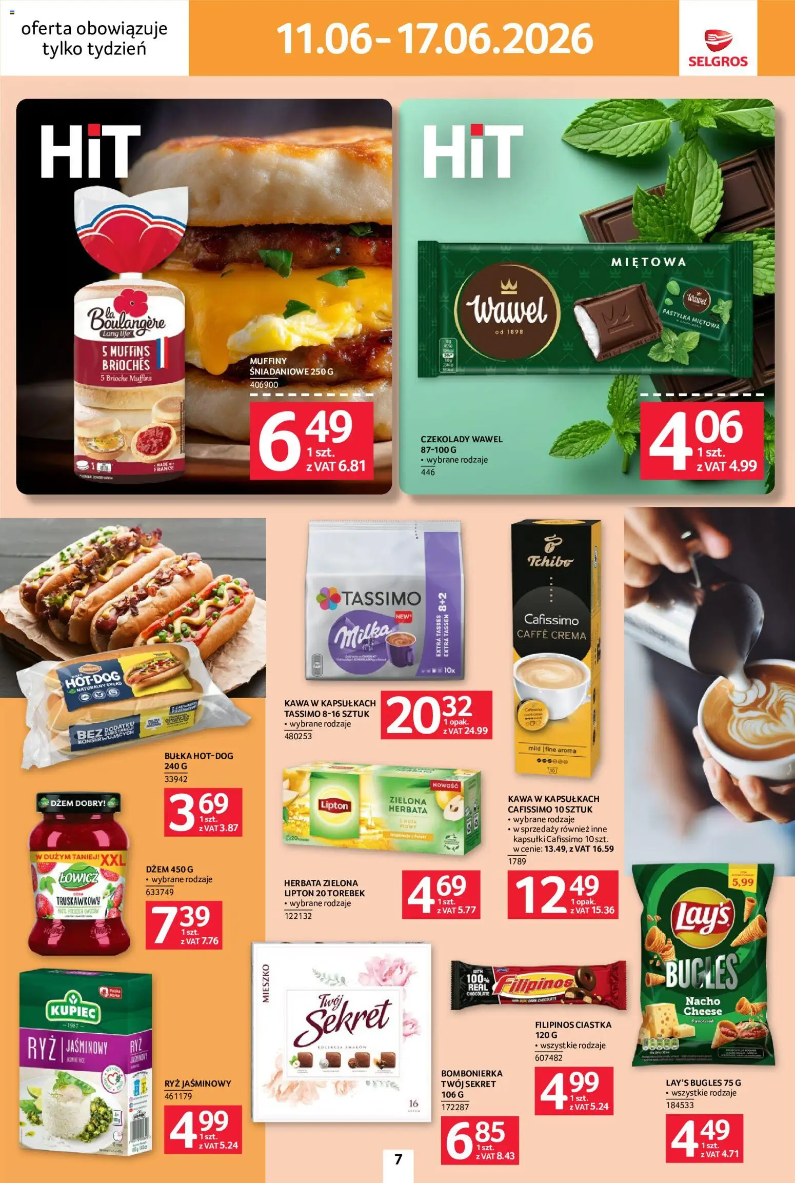 Selgros cash&carry gazetka - Jeszcze więcej super promocji od 11.06.2026 | Strona: 7 | Produkty: Tchibo, Kawa, Ryż, Herbata